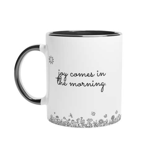 Coffee With My Father Print Material Joy Comes In The Morning - 11oz Mug