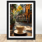 Coffee With My Father Print Material 21x29.7 cm / 8x12″ / Framed / Black frame In The Silence of the Heart - Custom Art