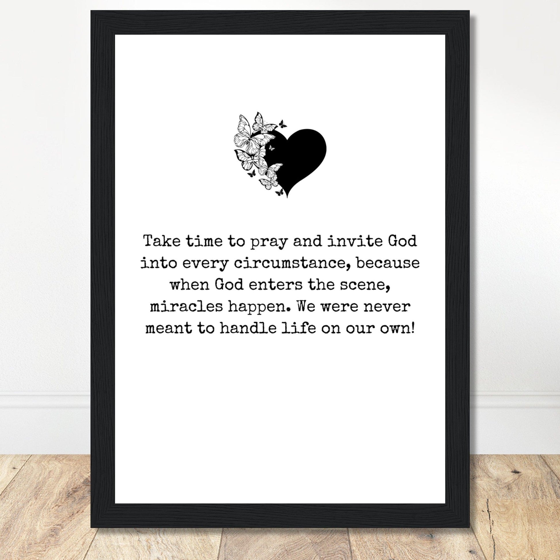 Coffee With My Father Print Material 21x29.7 cm / 8x12″ / Framed / Black frame Miracles Happen - Quote Print