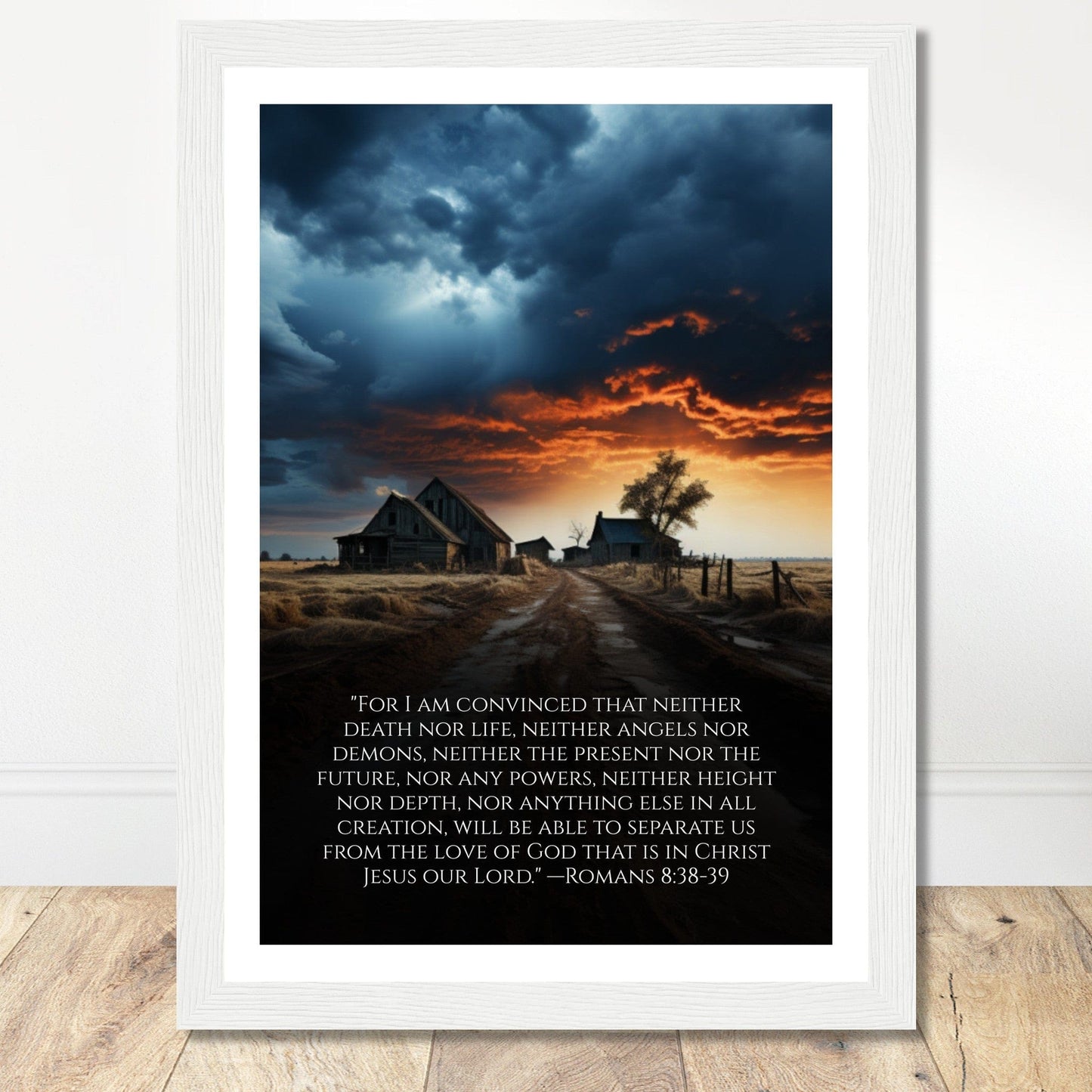 Coffee With My Father Print Material 21x29.7 cm / 8x12″ / Framed / White frame Powerful Assurance - Custom Art