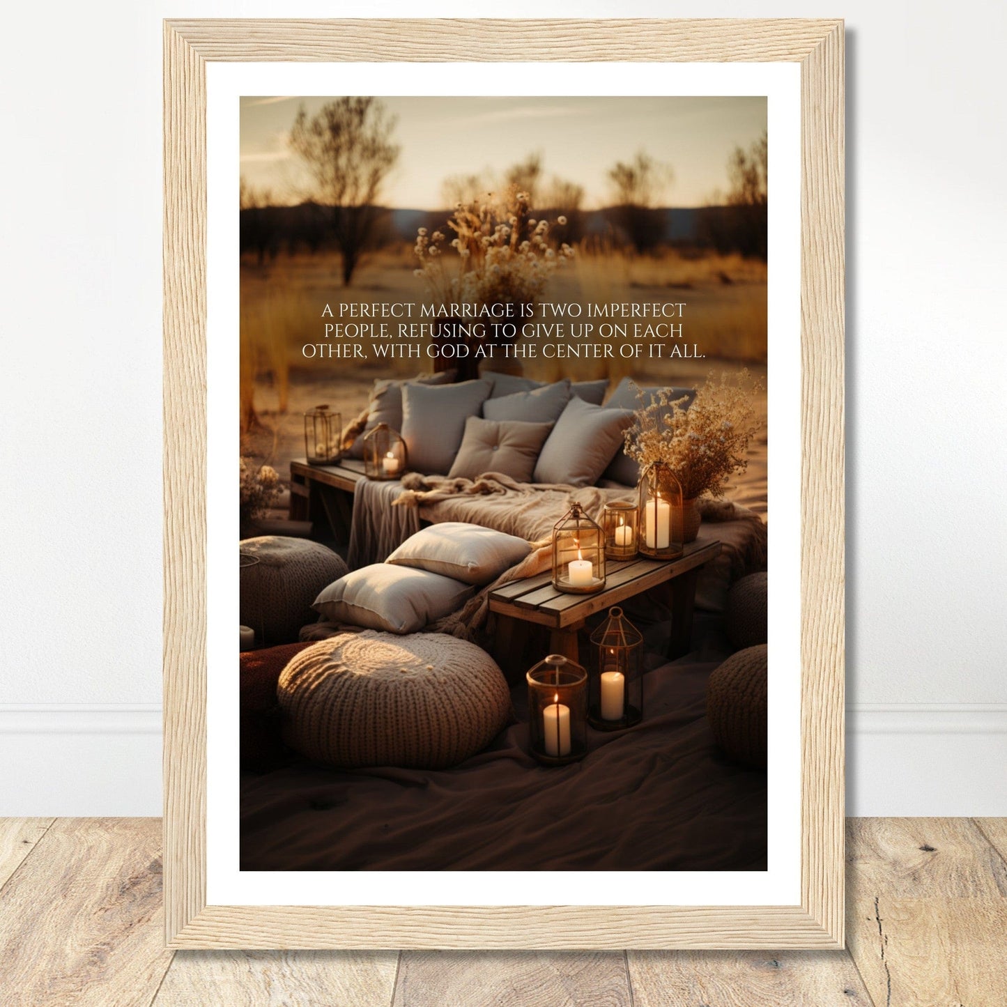 Coffee With My Father Print Material 21x29.7 cm / 8x12″ / Framed / Wood frame God-Centered Marriage - Custom Art