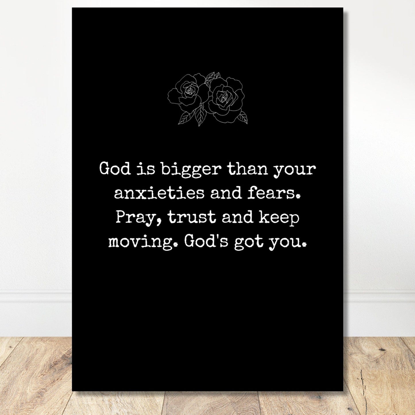 Coffee With My Father Print Material 21x29.7 cm / 8x12″ / Unframed / Unframed - Poster Only God Is Bigger - Quote Print