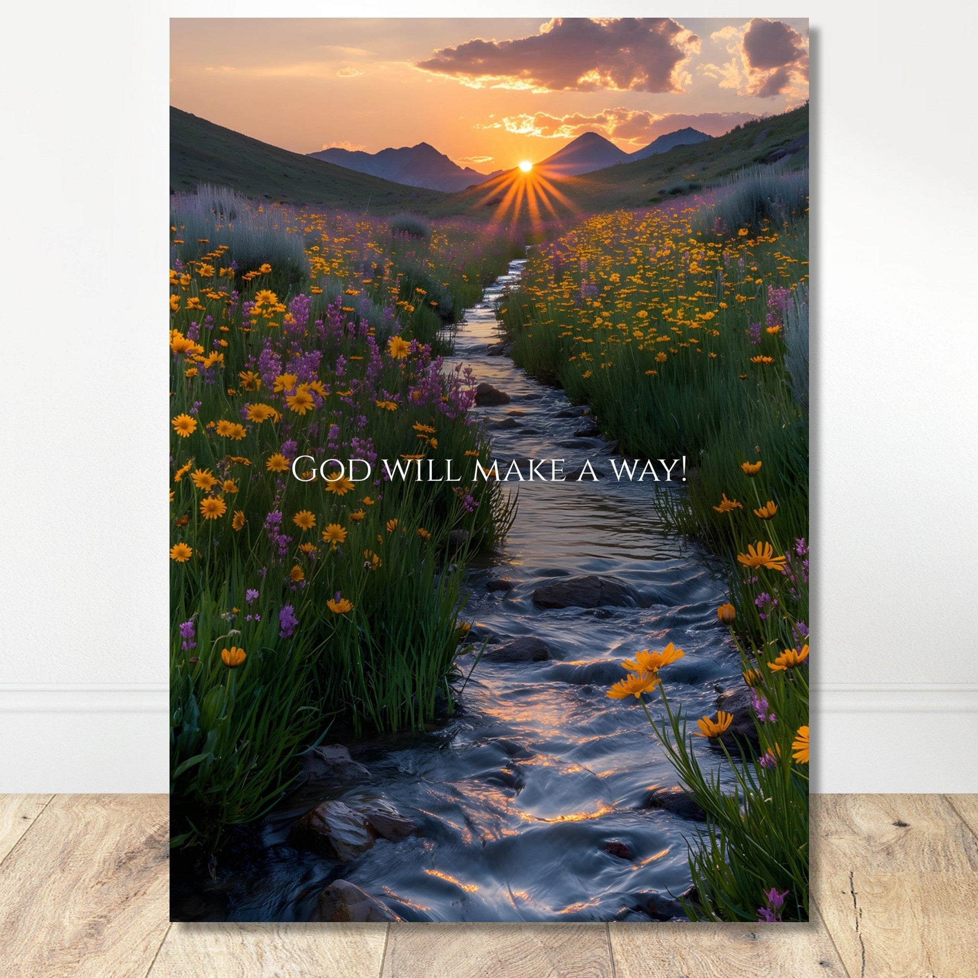 Coffee With My Father Print Material 21x29.7 cm / 8x12″ / Unframed / Unframed - Poster Only God Will Make A Way - Custom Art