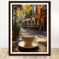 Coffee With My Father Print Material 30x40 cm / 12x16″ / Framed / Dark wood frame In The Silence of the Heart - Custom Art