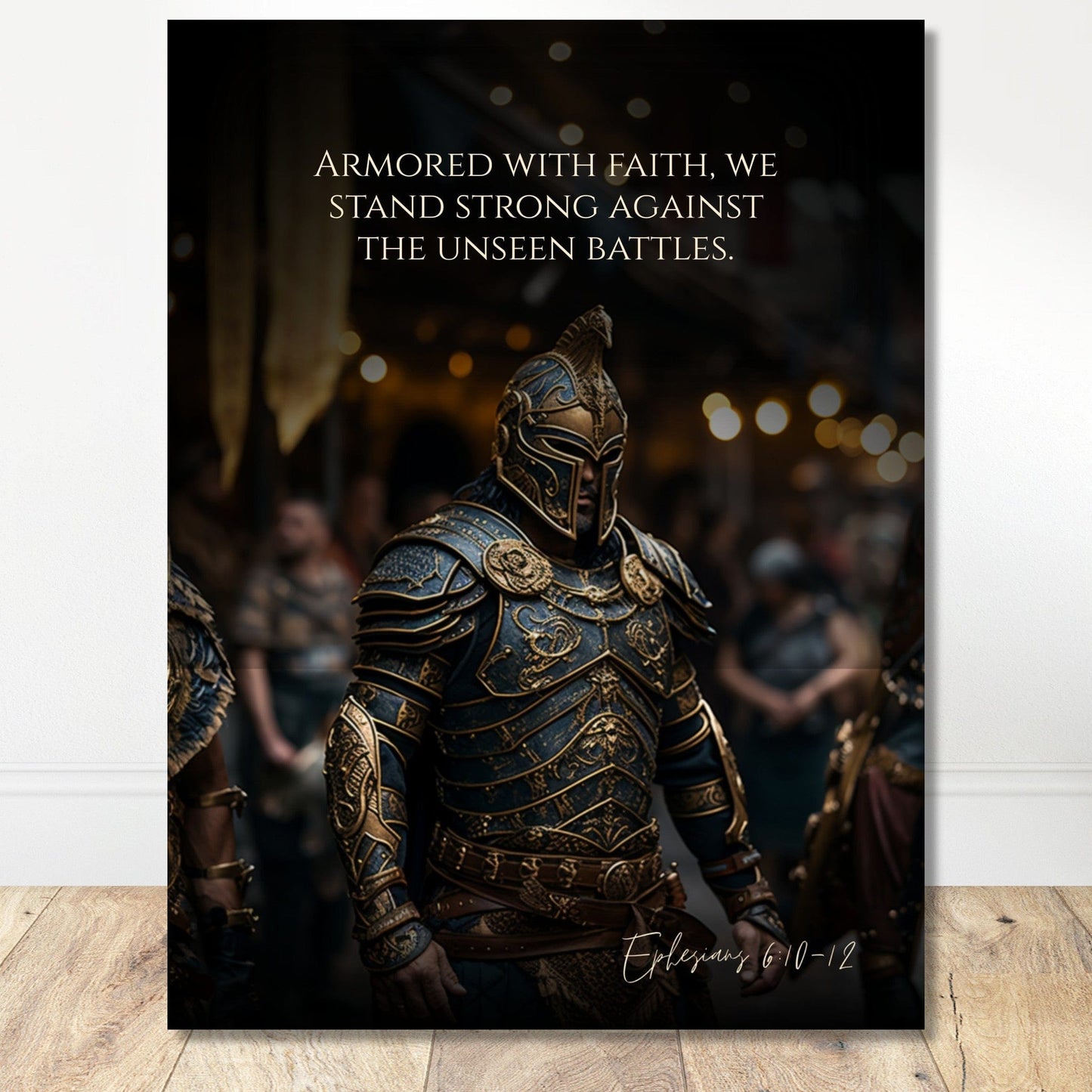 Coffee With My Father Print Material 30x40 cm / 12x16″ / Premium Matte Paper Poster / - The Unseen Battles: Ephesians 6:10-12 - Artwork