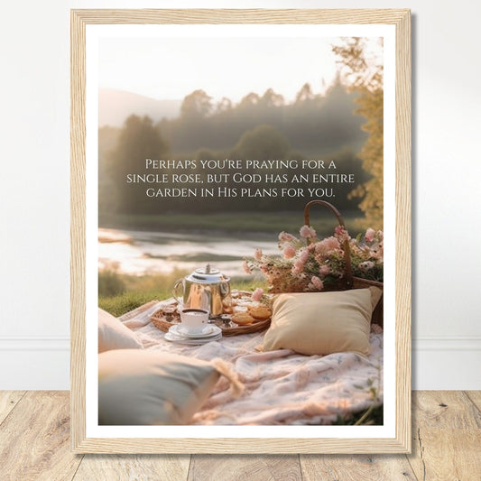 Coffee With My Father Print Material 30x40 cm / 12x16″ / Premium Matte Paper with Frame / Wood frame Poster Template