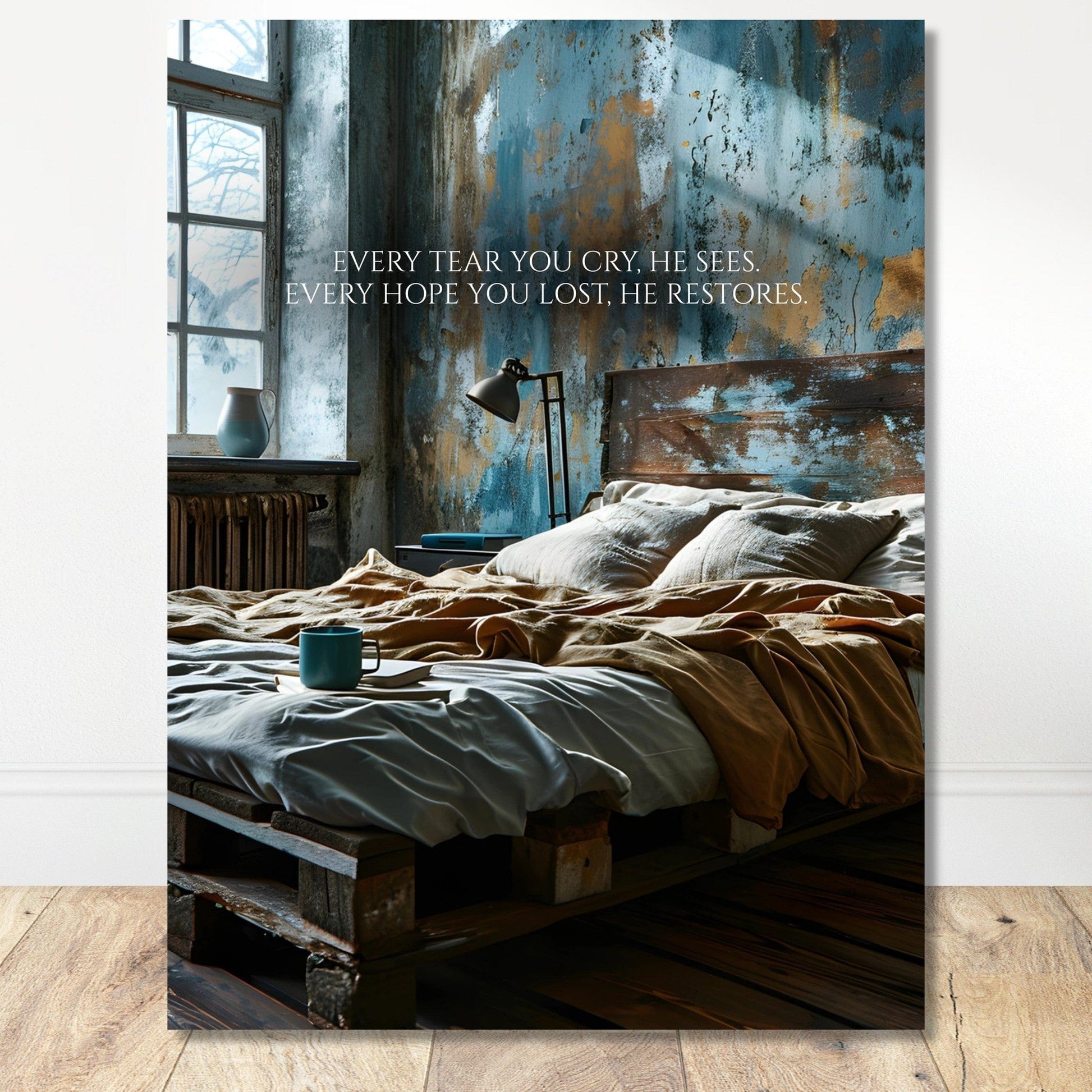 Coffee With My Father Print Material 30x40 cm / 12x16″ / Unframed / Unframed - Poster Only Every Tear - Custom Art