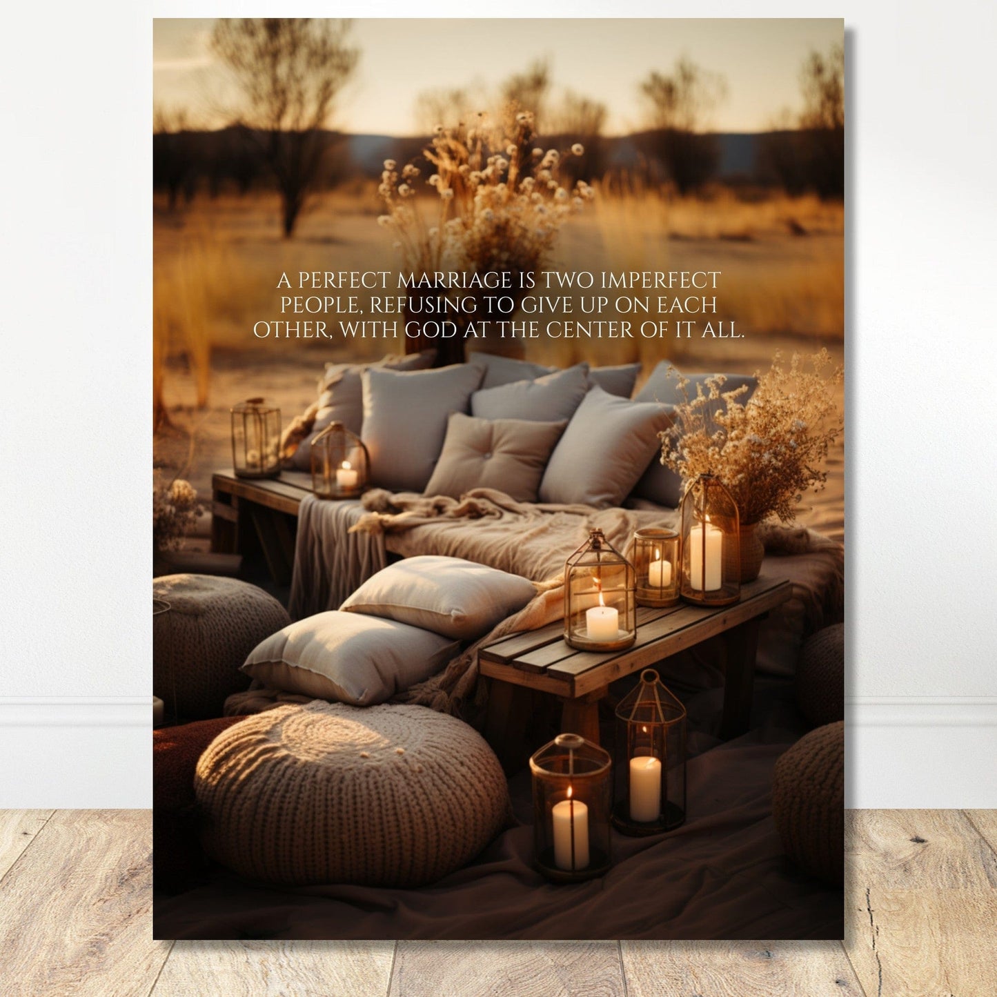 Coffee With My Father Print Material 30x40 cm / 12x16″ / Unframed / Unframed - Poster Only God-Centered Marriage - Custom Art