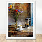 Coffee With My Father Print Material 30x40 cm / 12x16″ / White frame God’s Love Never Fails - Custom Art