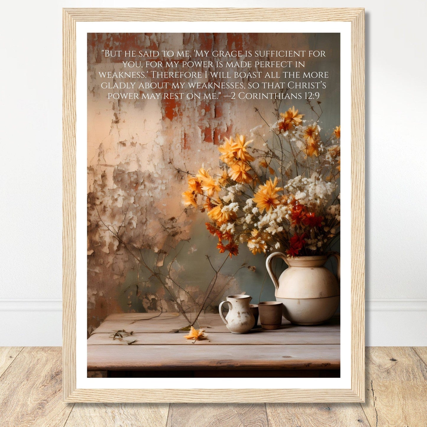Coffee With My Father Print Material 30x40 cm / 12x16″ / Wood frame Framed Template