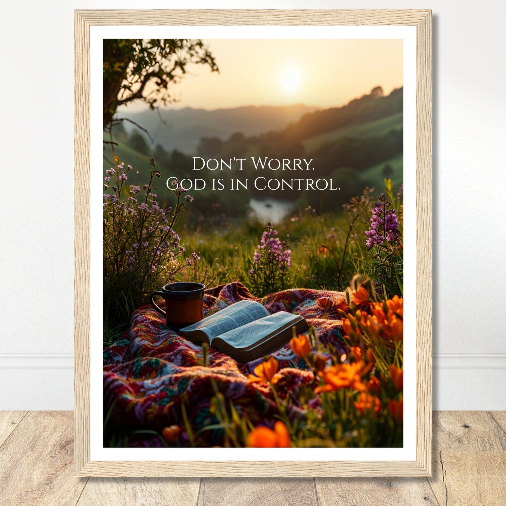 Coffee With My Father Print Material 30x40 cm / 12x16″ / Wood frame Premium Matte Paper Wooden Framed Poster