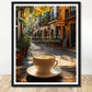 Coffee With My Father Print Material 40x50 cm / 16x20″ / Framed / Black frame In The Silence of the Heart - Custom Art