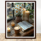 Coffee With My Father Print Material 40x50 cm / 16x20″ / Framed / Dark wood frame Prayer Changes Things - Custom Art