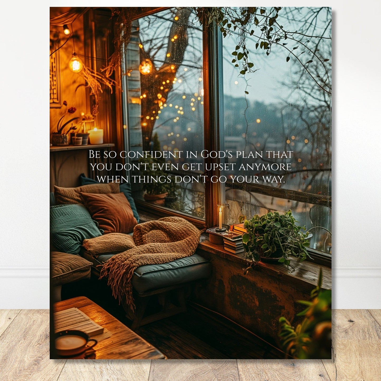 Coffee With My Father Print Material 40x50 cm / 16x20″ / Premium Matte Paper Poster / - Premium Matte Paper Wooden Framed Poster