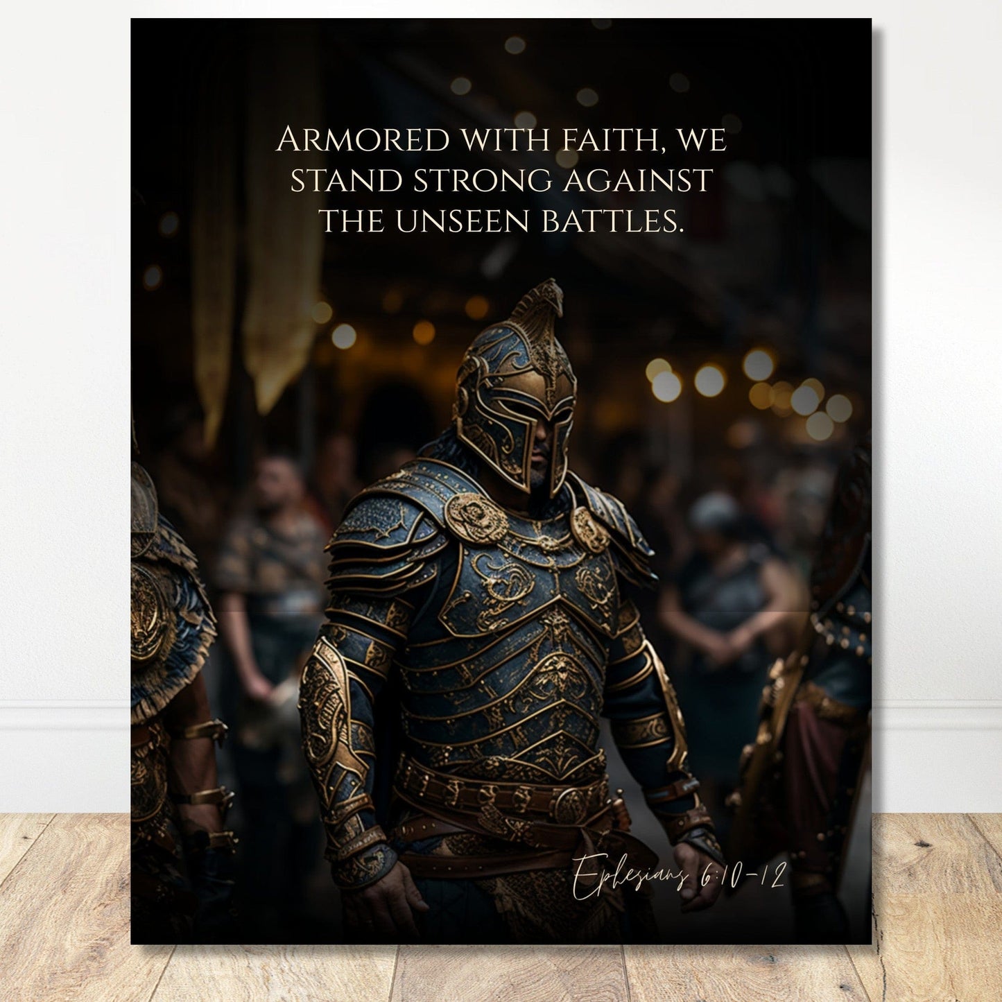 Coffee With My Father Print Material 40x50 cm / 16x20″ / Premium Matte Paper Poster / - The Unseen Battles: Ephesians 6:10-12 - Artwork