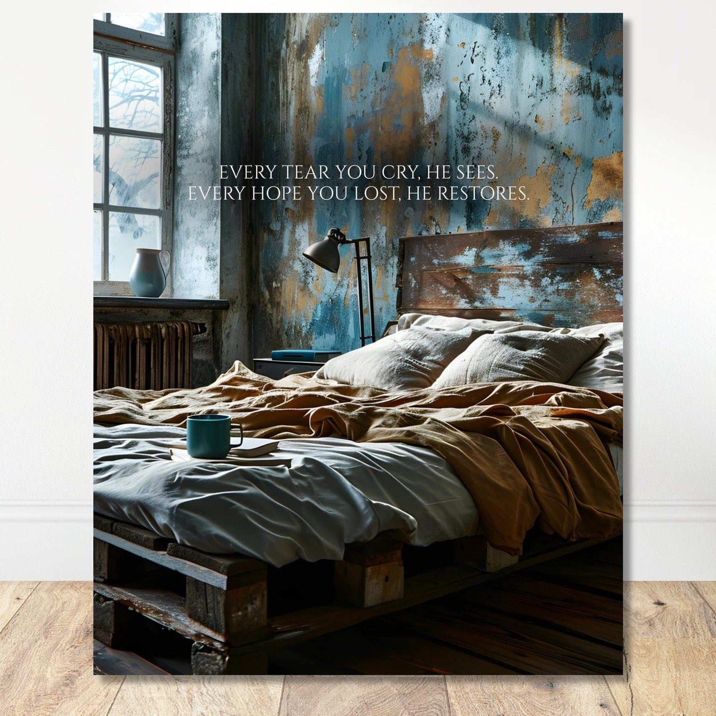 Coffee With My Father Print Material 40x50 cm / 16x20″ / Unframed / Unframed - Poster Only Every Tear - Custom Art