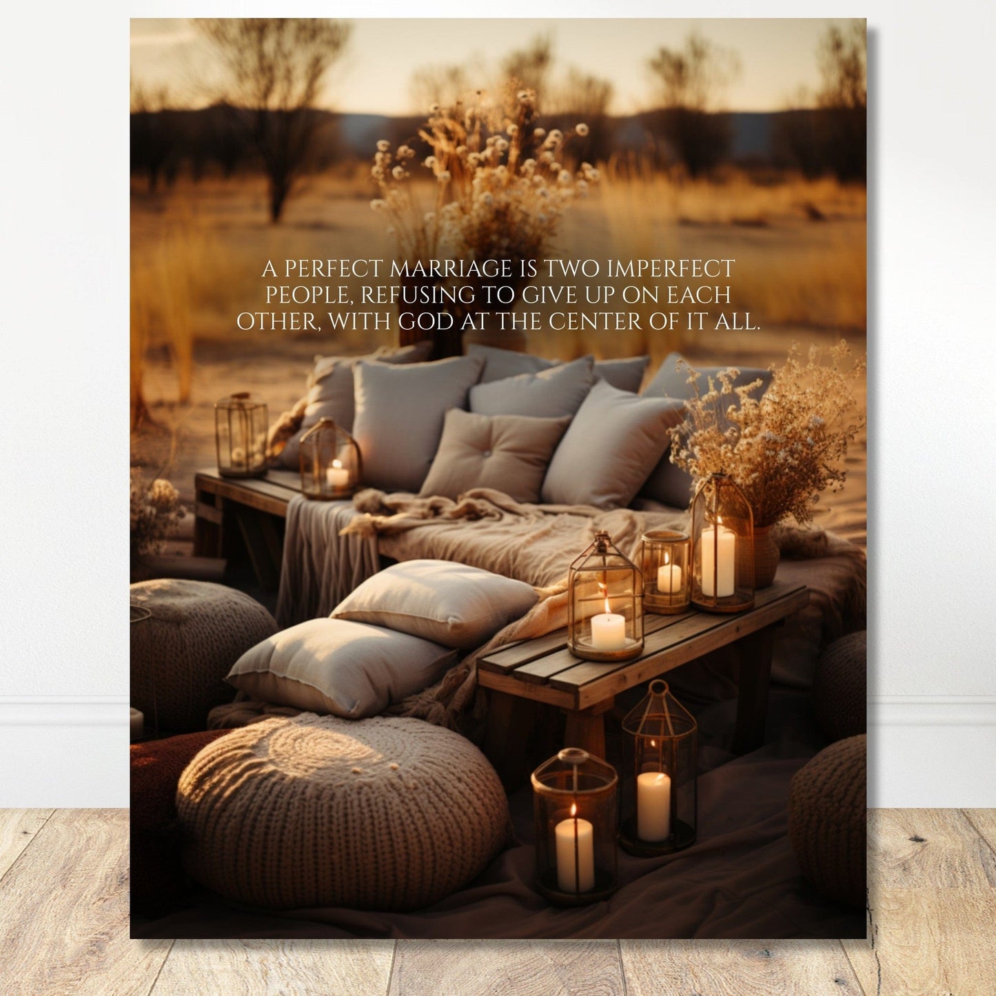 Coffee With My Father Print Material 40x50 cm / 16x20″ / Unframed / Unframed - Poster Only God-Centered Marriage - Custom Art