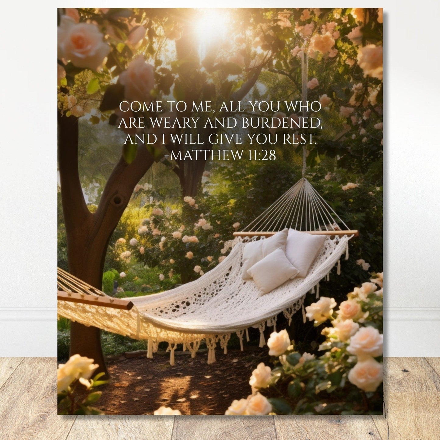 Coffee With My Father Print Material 40x50 cm / 16x20″ / Unframed / Unframed - Poster Only I Will Give You Rest - Custom Art