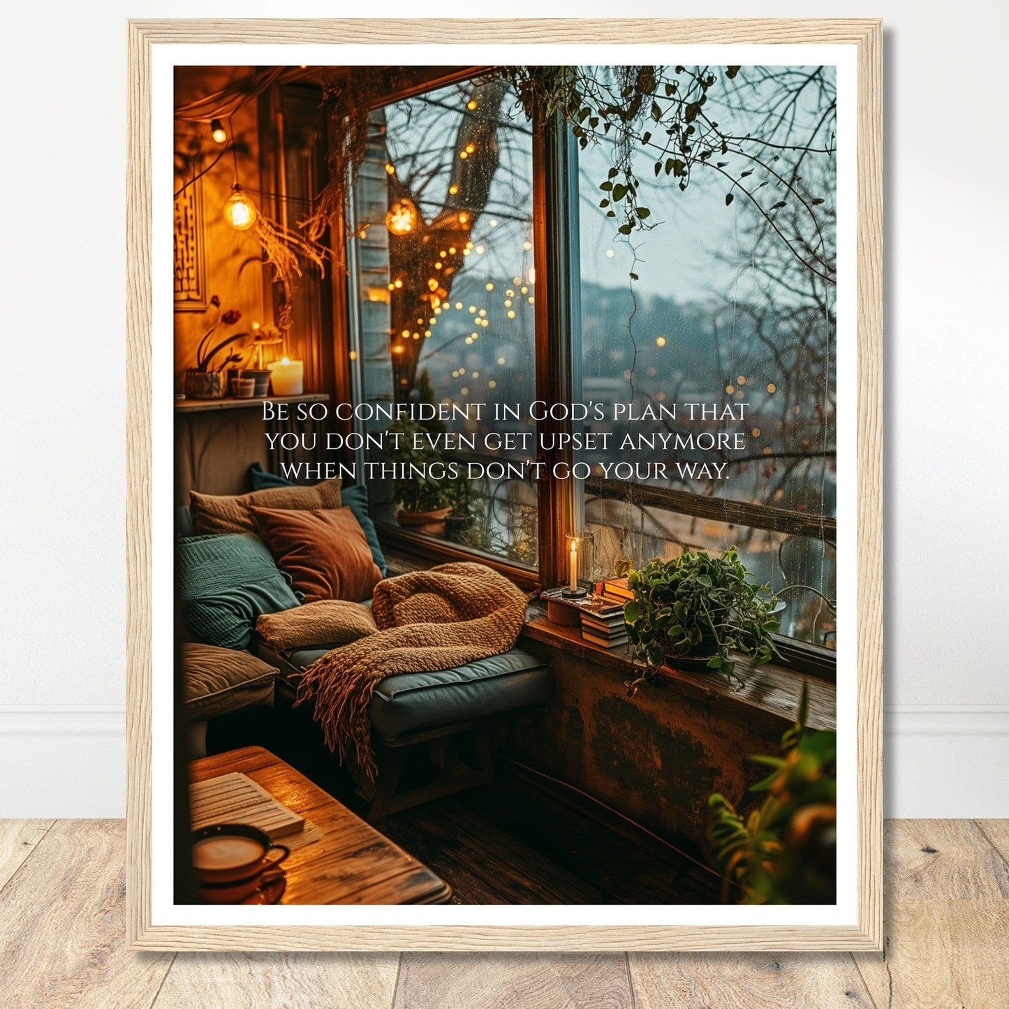 Coffee With My Father Print Material 40x50 cm / 16x20″ / Wood frame Premium Matte Paper Wooden Framed Poster