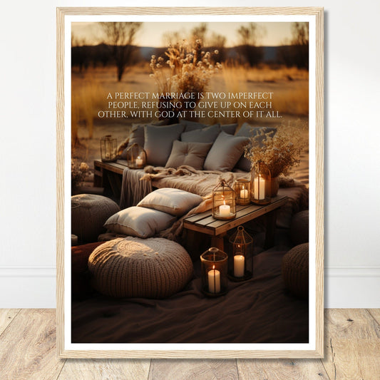 Coffee With My Father Print Material 45x60 cm / 18x24″ / Framed / Wood frame God-Centered Marriage - Custom Art