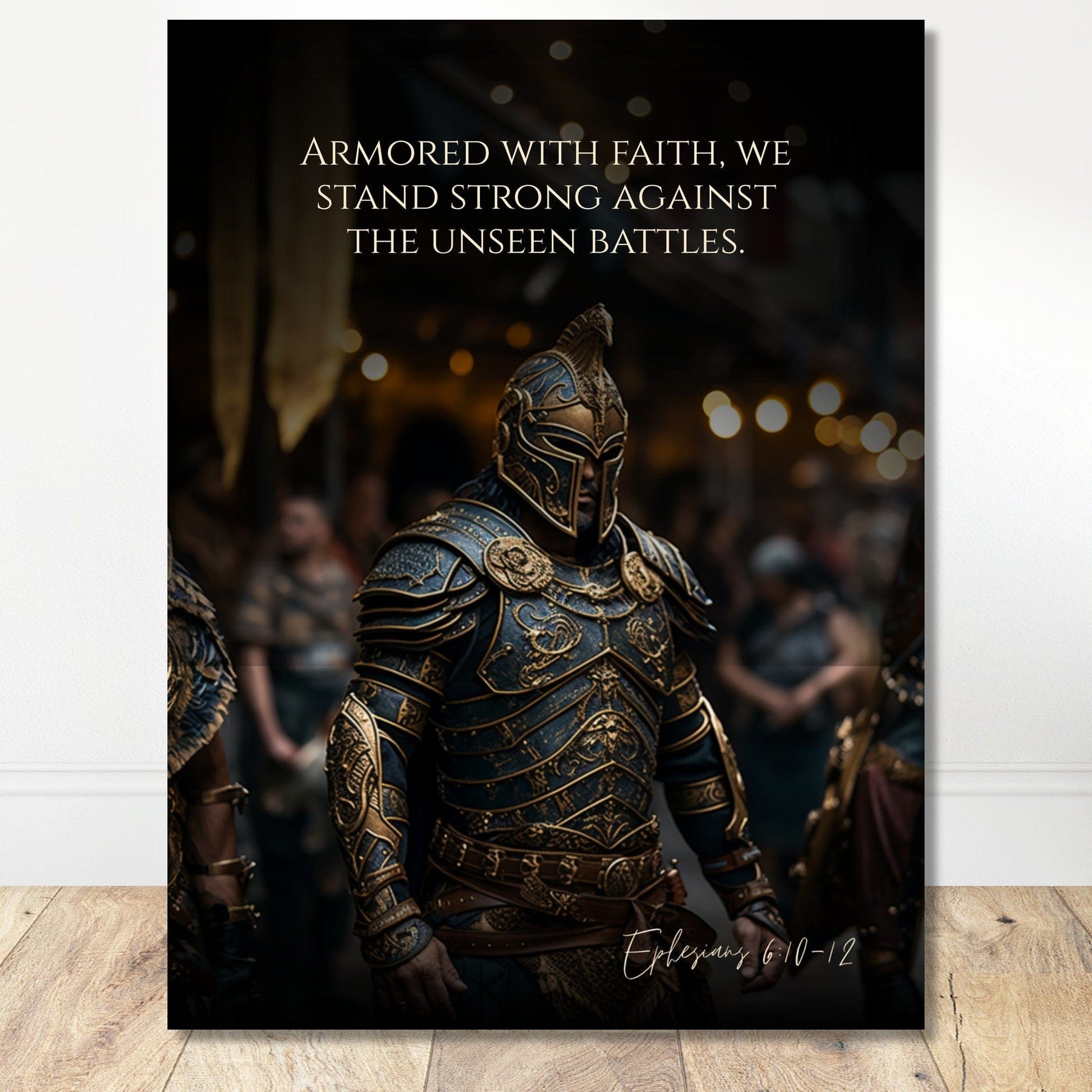 Coffee With My Father Print Material 45x60 cm / 18x24″ / Premium Matte Paper Poster / - The Unseen Battles: Ephesians 6:10-12 - Artwork