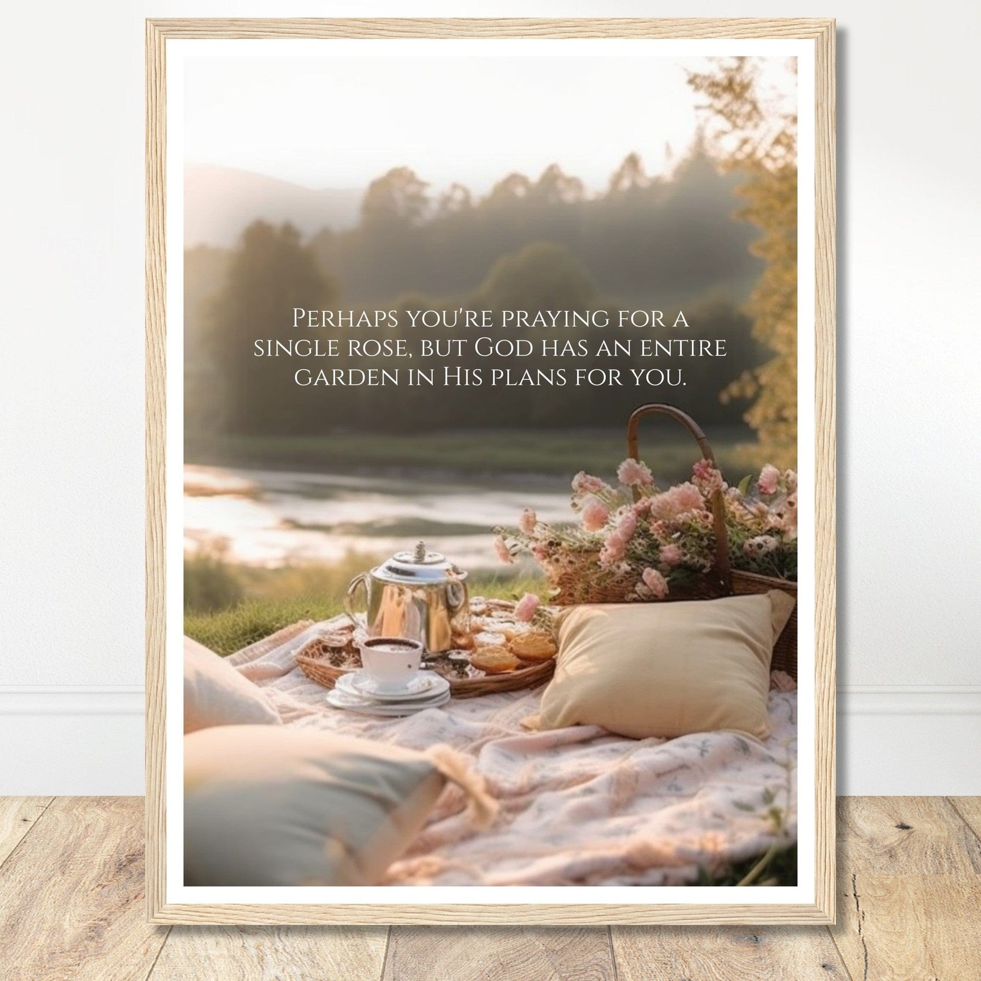 Coffee With My Father Print Material 45x60 cm / 18x24″ / Premium Matte Paper with Frame / Wood frame Poster Template