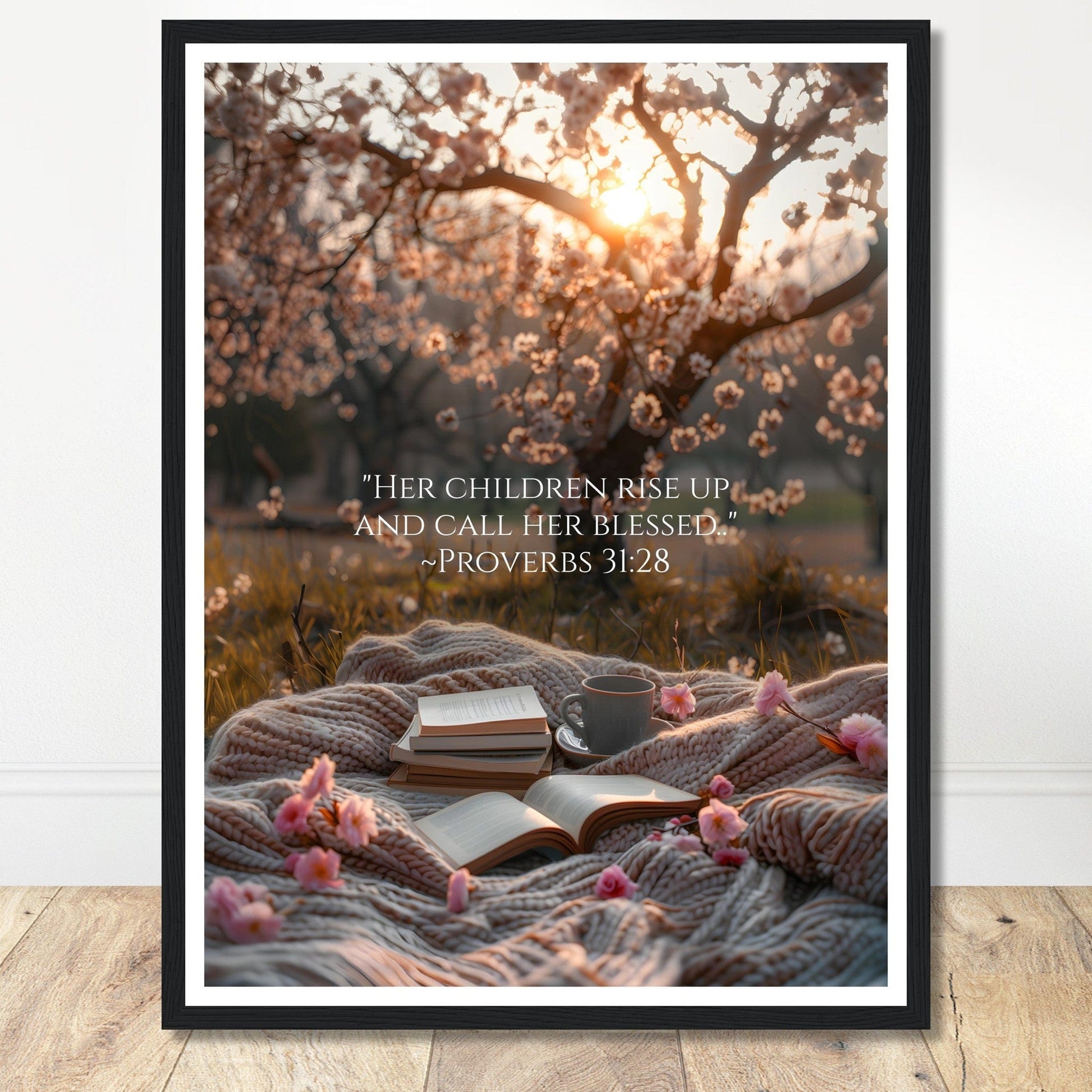 Coffee With My Father Print Material 45x60 cm / 18x24″ / Premium Matte Paper Wooden Framed Poster / Black frame Framed Template