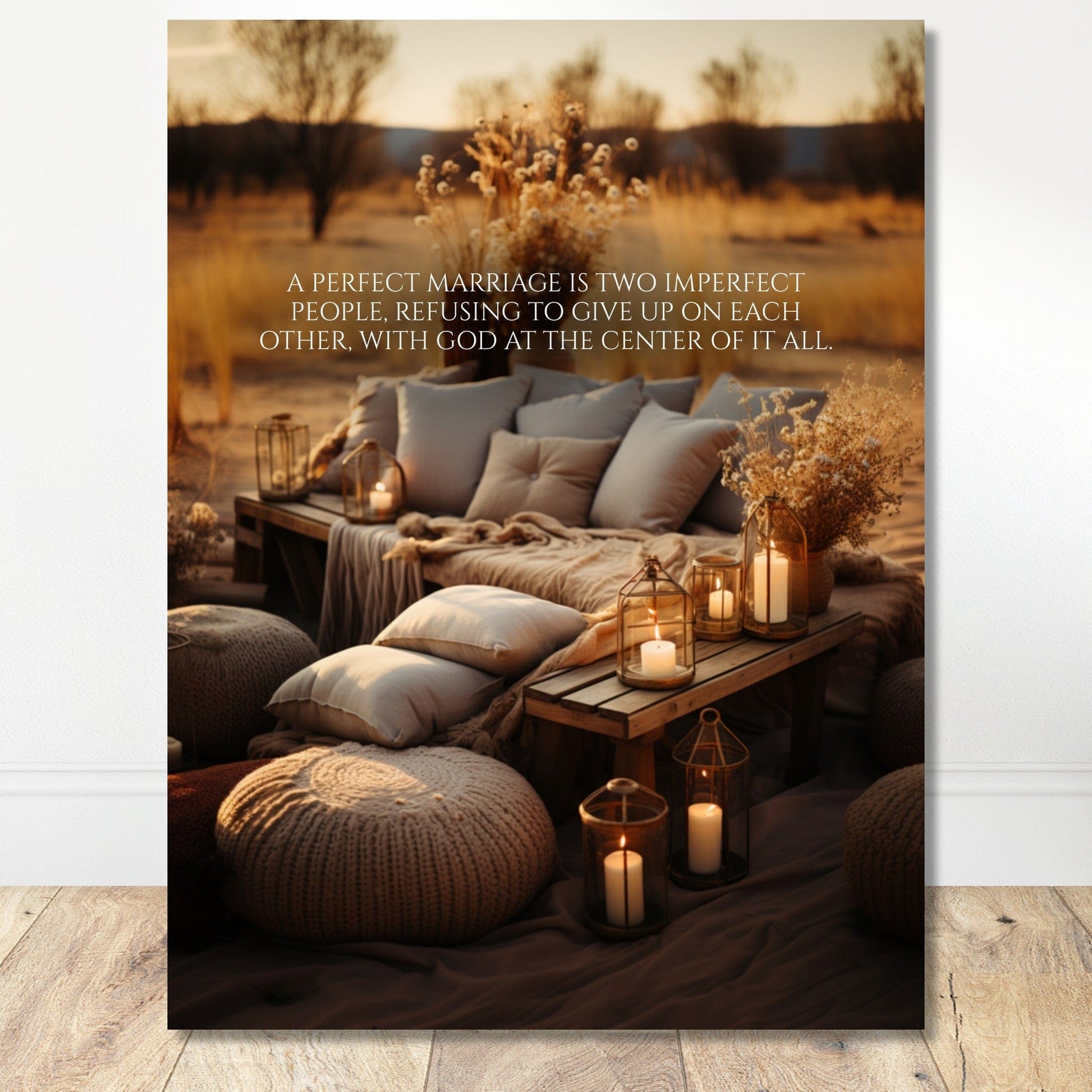 Coffee With My Father Print Material 45x60 cm / 18x24″ / Unframed / Unframed - Poster Only God-Centered Marriage - Custom Art