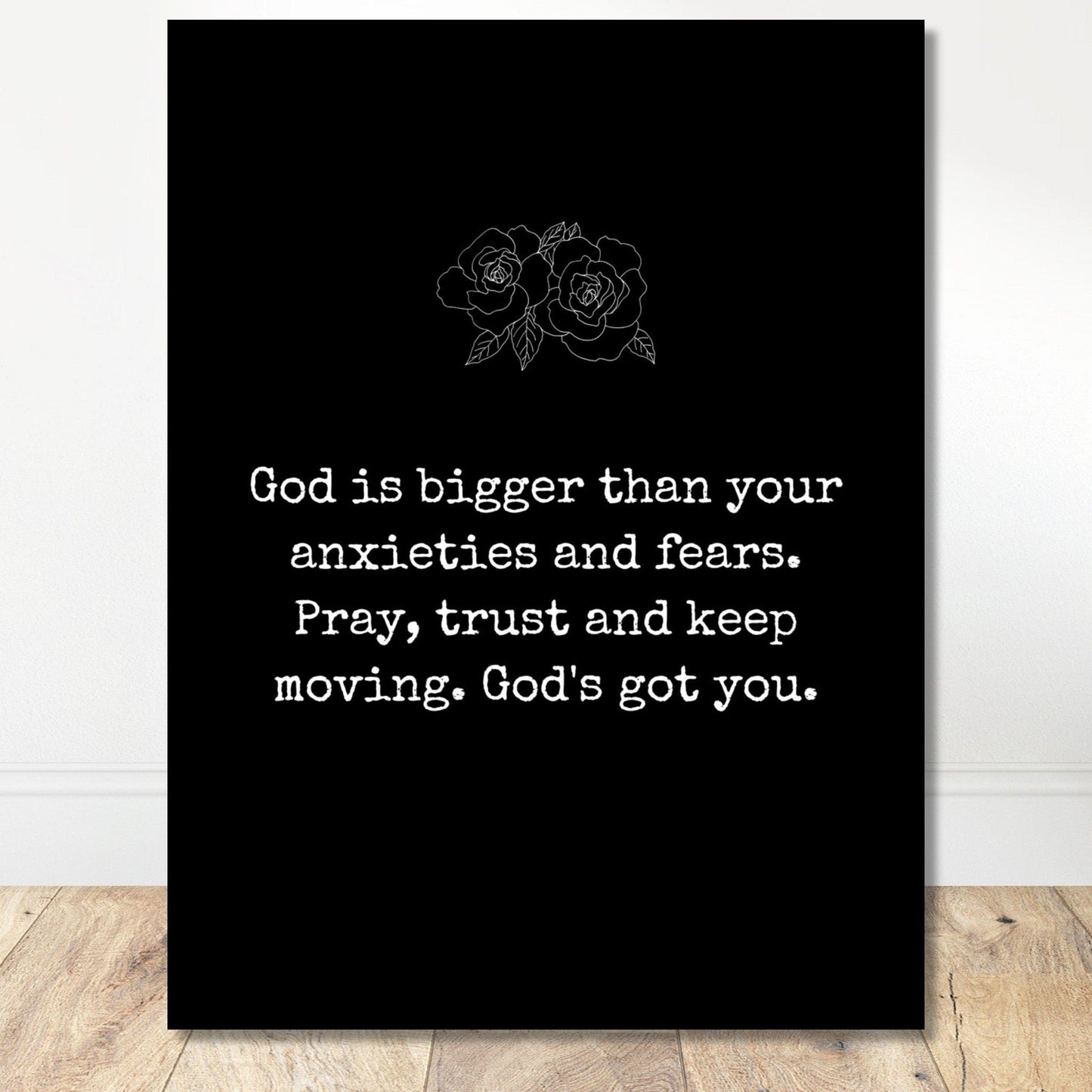 Coffee With My Father Print Material 45x60 cm / 18x24″ / Unframed / Unframed - Poster Only God Is Bigger - Quote Print