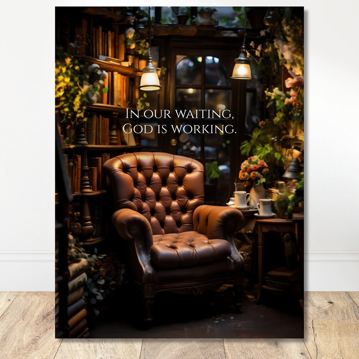 Coffee With My Father Print Material 45x60 cm / 18x24″ / Unframed / Unframed - Poster Only In Our Waiting - Custom Art
