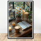 Coffee With My Father Print Material 60x90 cm / 24x36″ / Framed / Black frame Prayer Changes Things - Custom Art