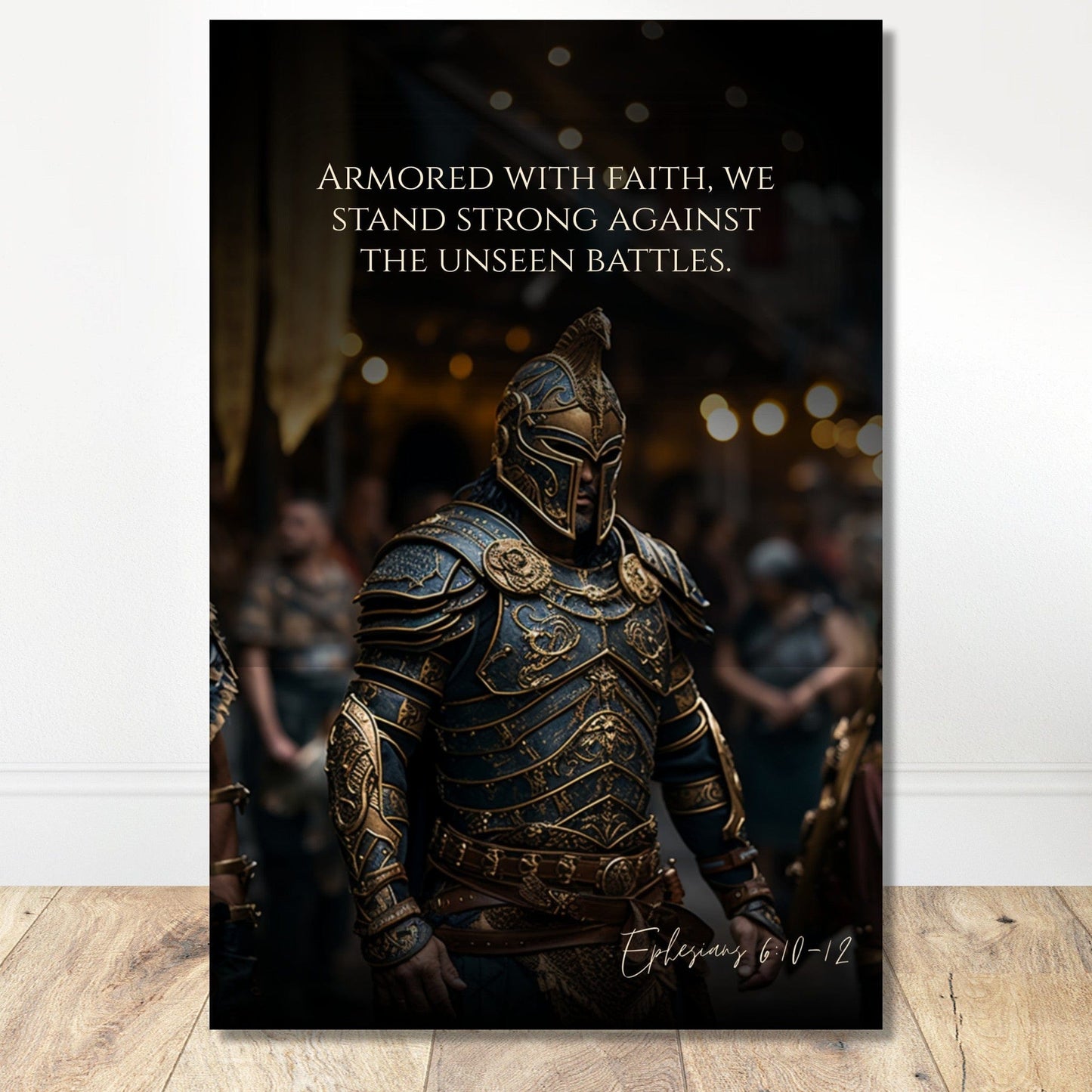 Coffee With My Father Print Material 60x90 cm / 24x36″ / Premium Matte Paper Poster / - The Unseen Battles: Ephesians 6:10-12 - Artwork
