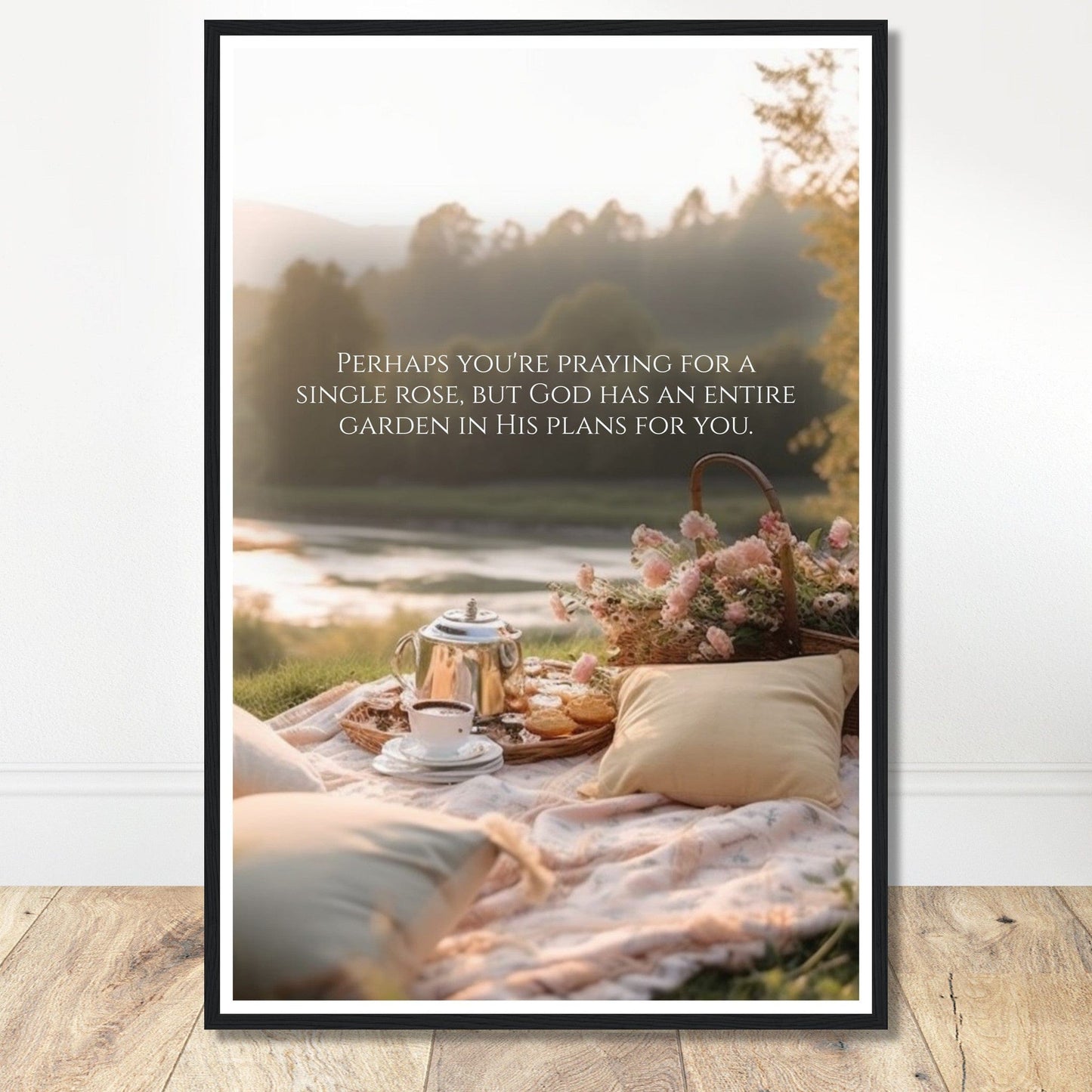Coffee With My Father Print Material 60x90 cm / 24x36″ / Premium Matte Paper with Frame / Black frame Poster Template