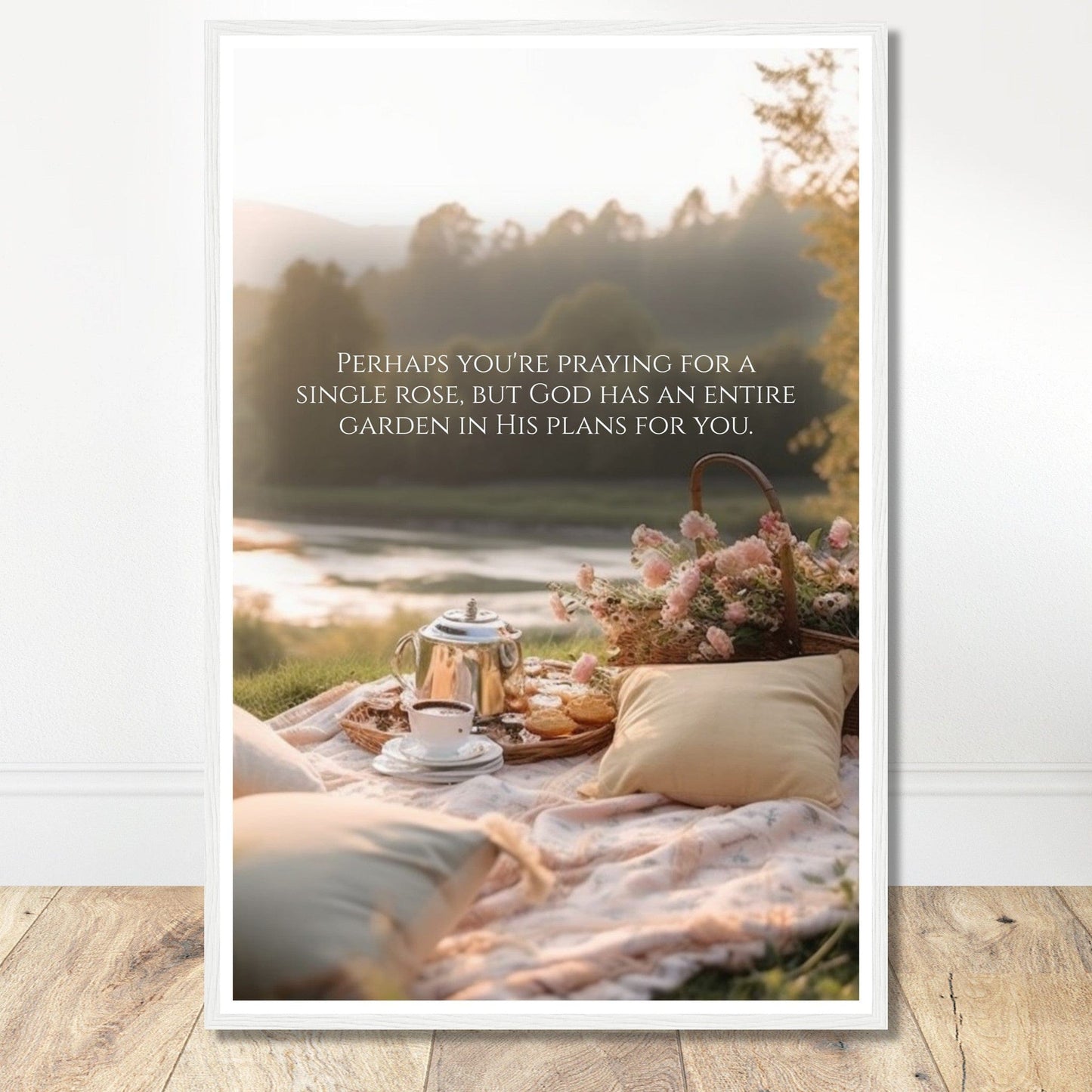 Coffee With My Father Print Material 60x90 cm / 24x36″ / Premium Matte Paper with Frame / White frame Poster Template