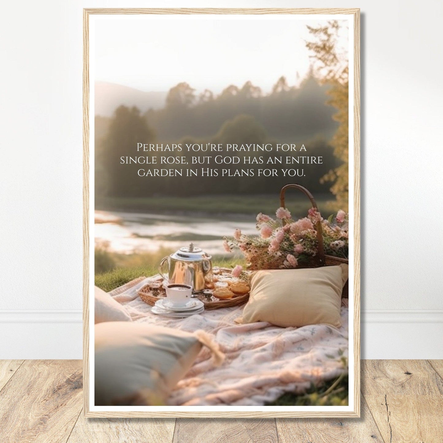 Coffee With My Father Print Material 60x90 cm / 24x36″ / Premium Matte Paper with Frame / Wood frame Poster Template