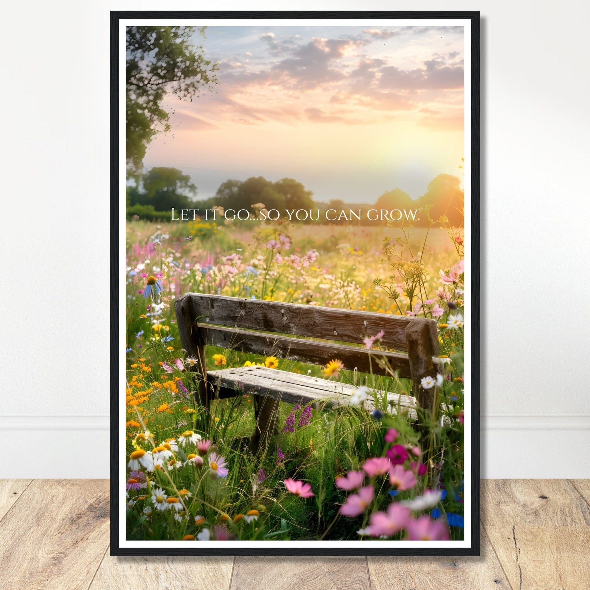 Coffee With My Father Print Material 60x90 cm / 24x36″ / Premium Matte Paper Wooden Framed Poster / Black frame Grow - Artwork