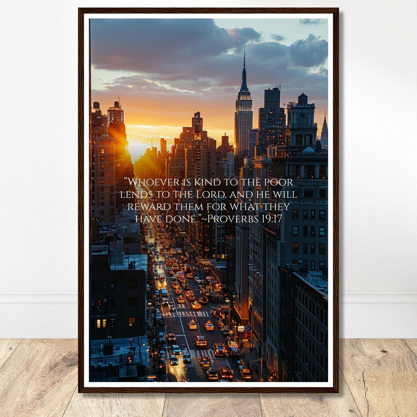 Coffee With My Father Print Material 60x90 cm / 24x36″ / Premium Matte Paper Wooden Framed Poster / Dark wood frame Framed Template