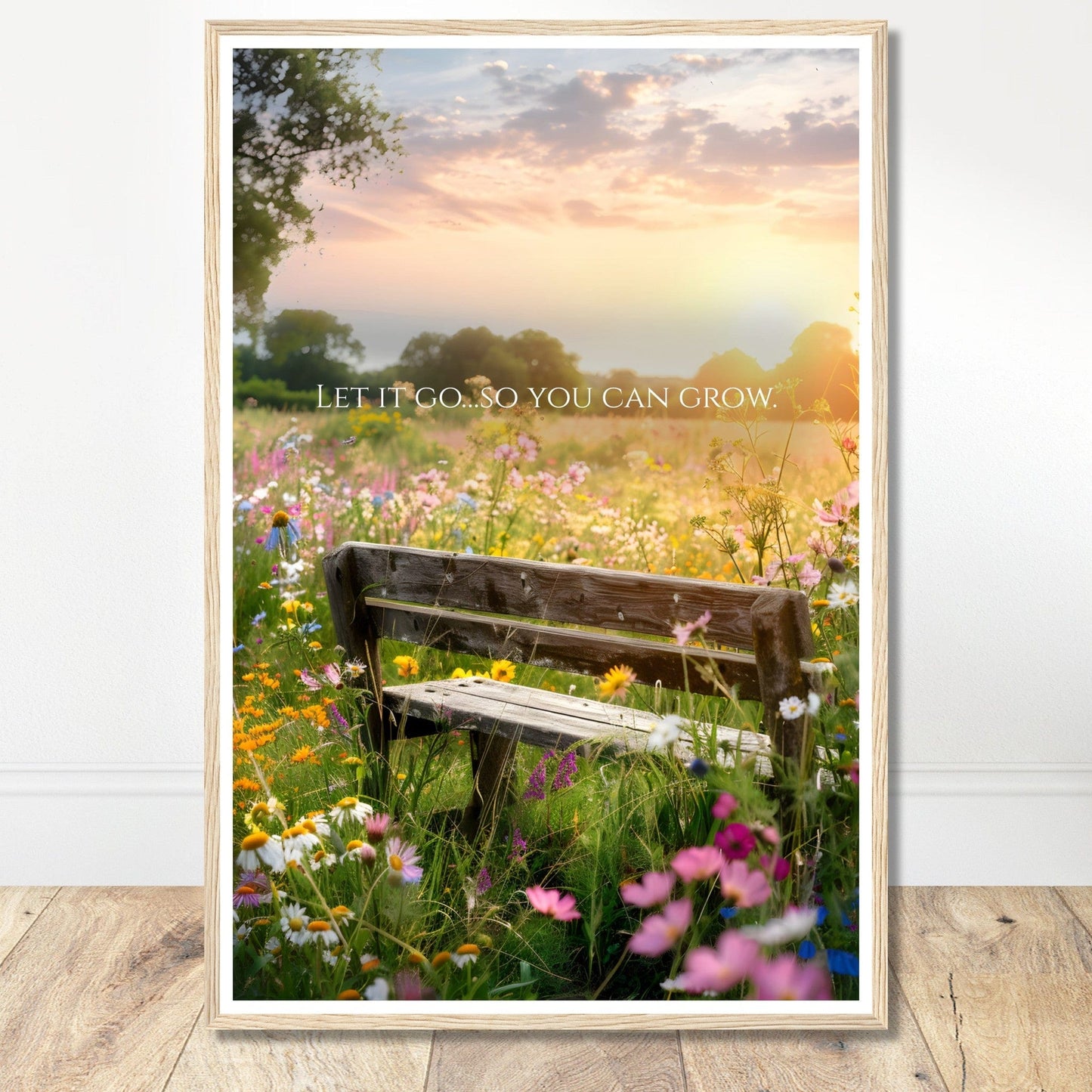 Coffee With My Father Print Material 60x90 cm / 24x36″ / Premium Matte Paper Wooden Framed Poster / Wood frame Grow - Artwork