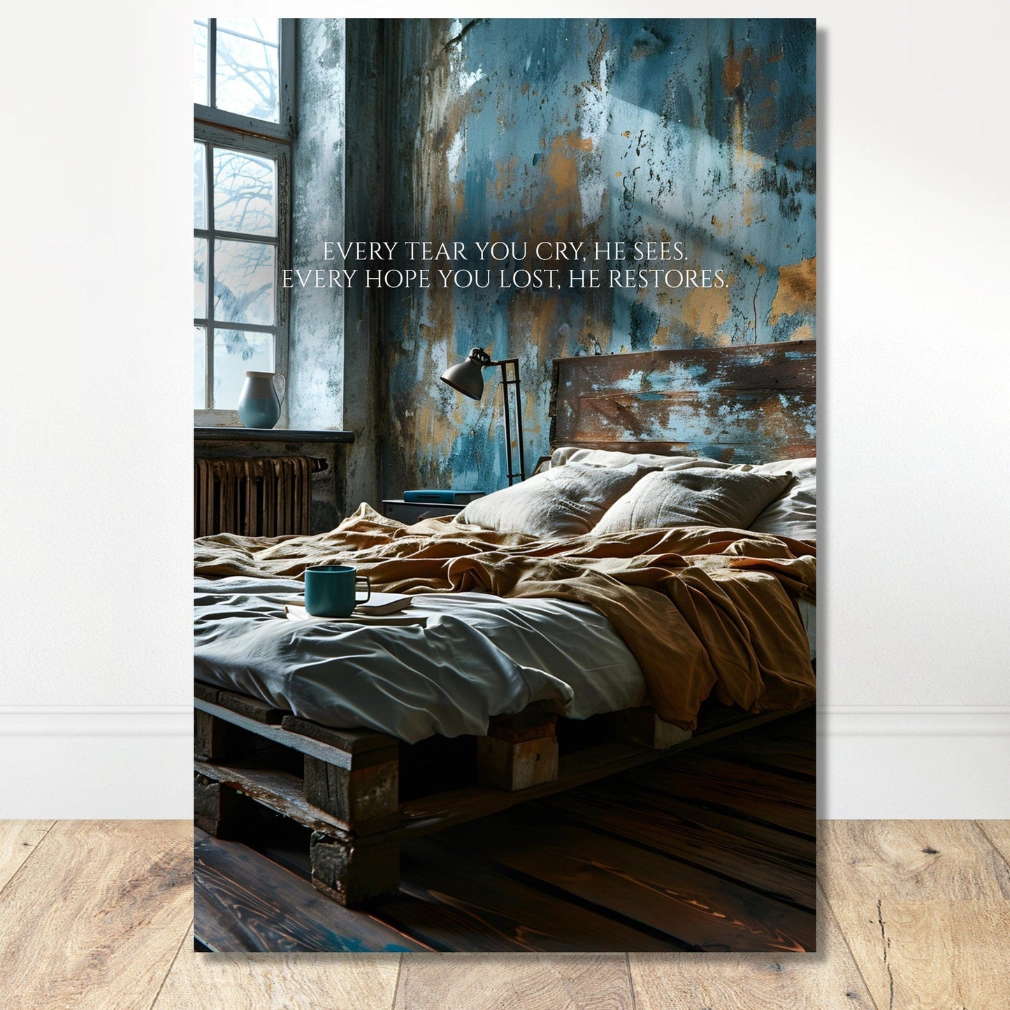 Coffee With My Father Print Material 60x90 cm / 24x36″ / Unframed / Unframed - Poster Only Every Tear - Custom Art