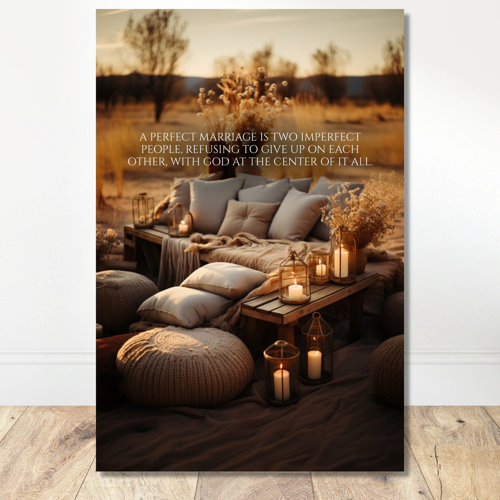Coffee With My Father Print Material 60x90 cm / 24x36″ / Unframed / Unframed - Poster Only God-Centered Marriage - Custom Art