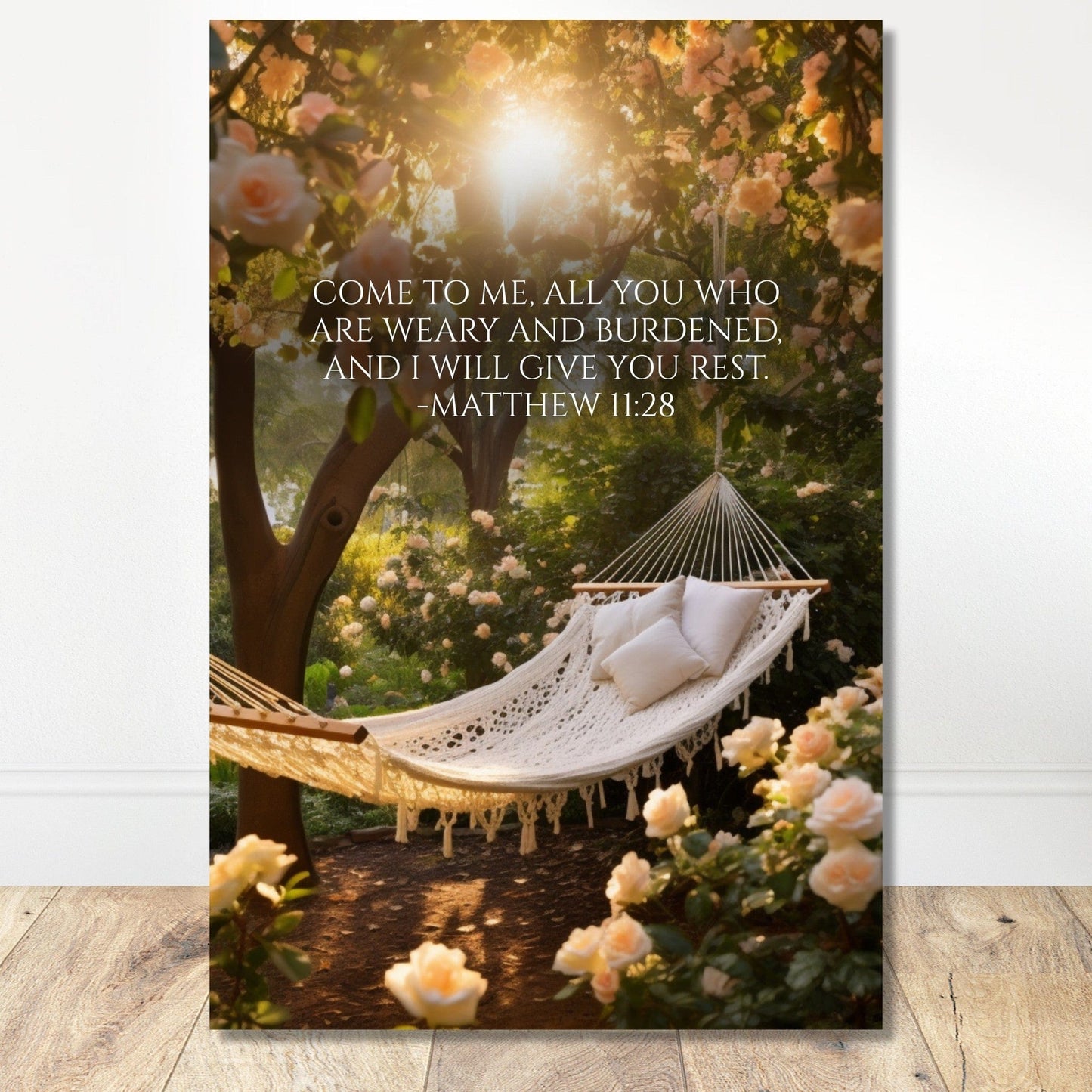 Coffee With My Father Print Material 60x90 cm / 24x36″ / Unframed / Unframed - Poster Only I Will Give You Rest - Custom Art