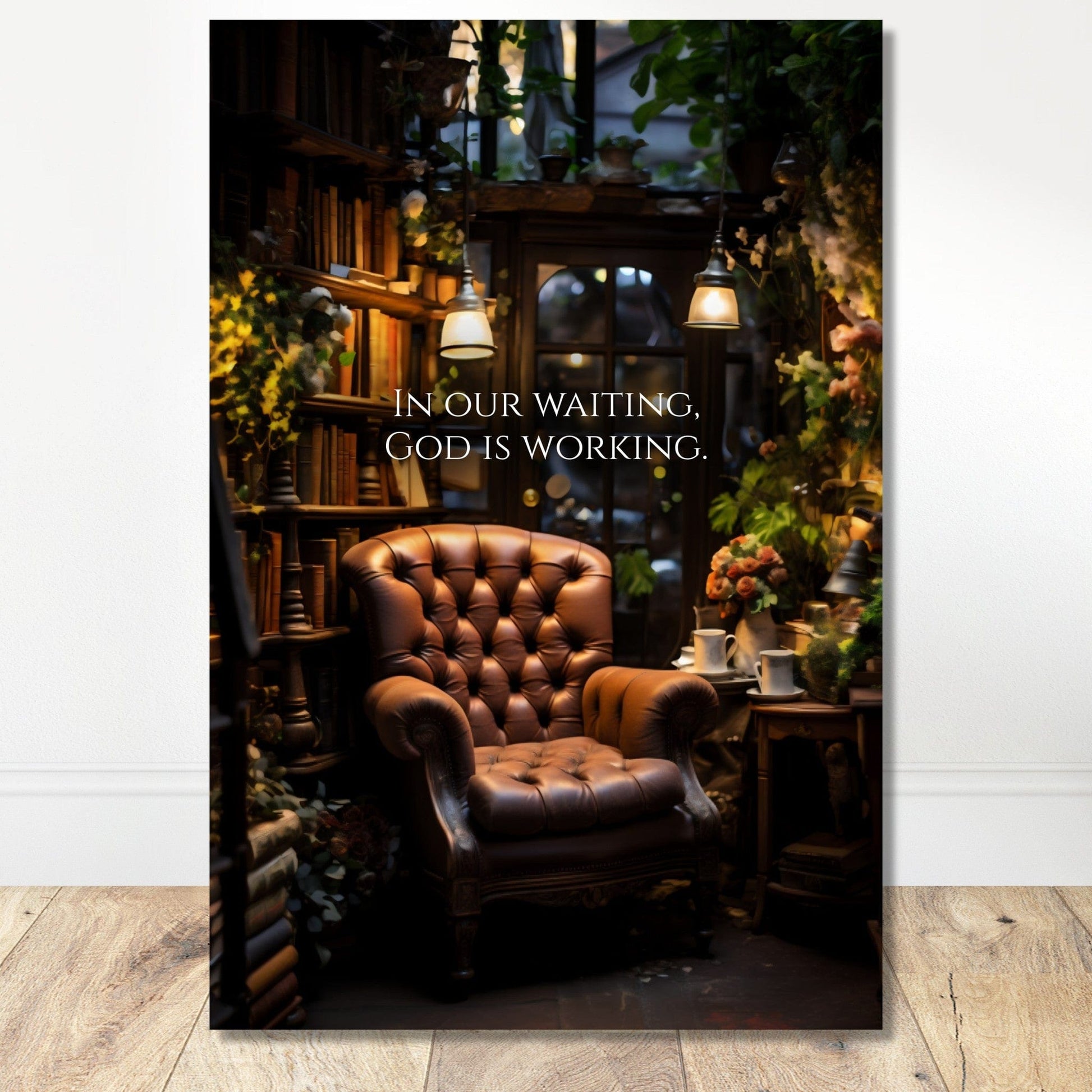 Coffee With My Father Print Material 60x90 cm / 24x36″ / Unframed / Unframed - Poster Only In Our Waiting - Custom Art