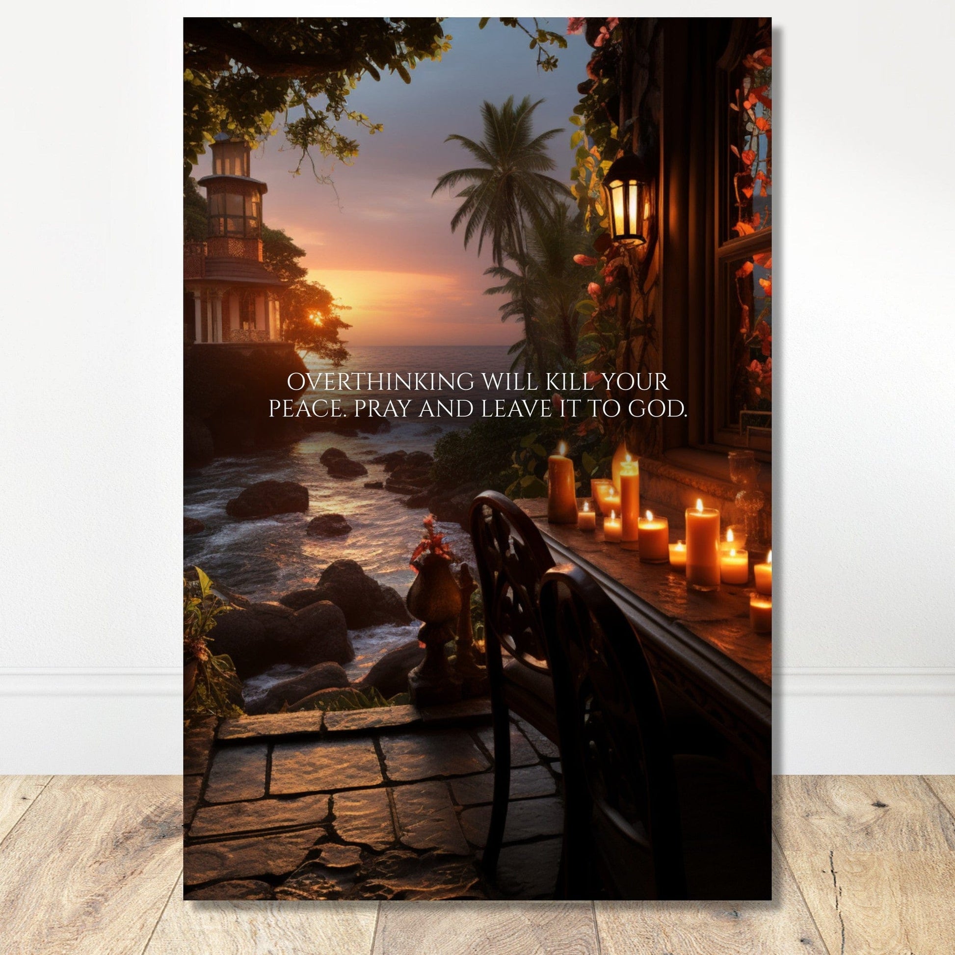 Coffee With My Father Print Material 60x90 cm / 24x36″ / Unframed / Unframed - Poster Only Leave It To God - Custom Art