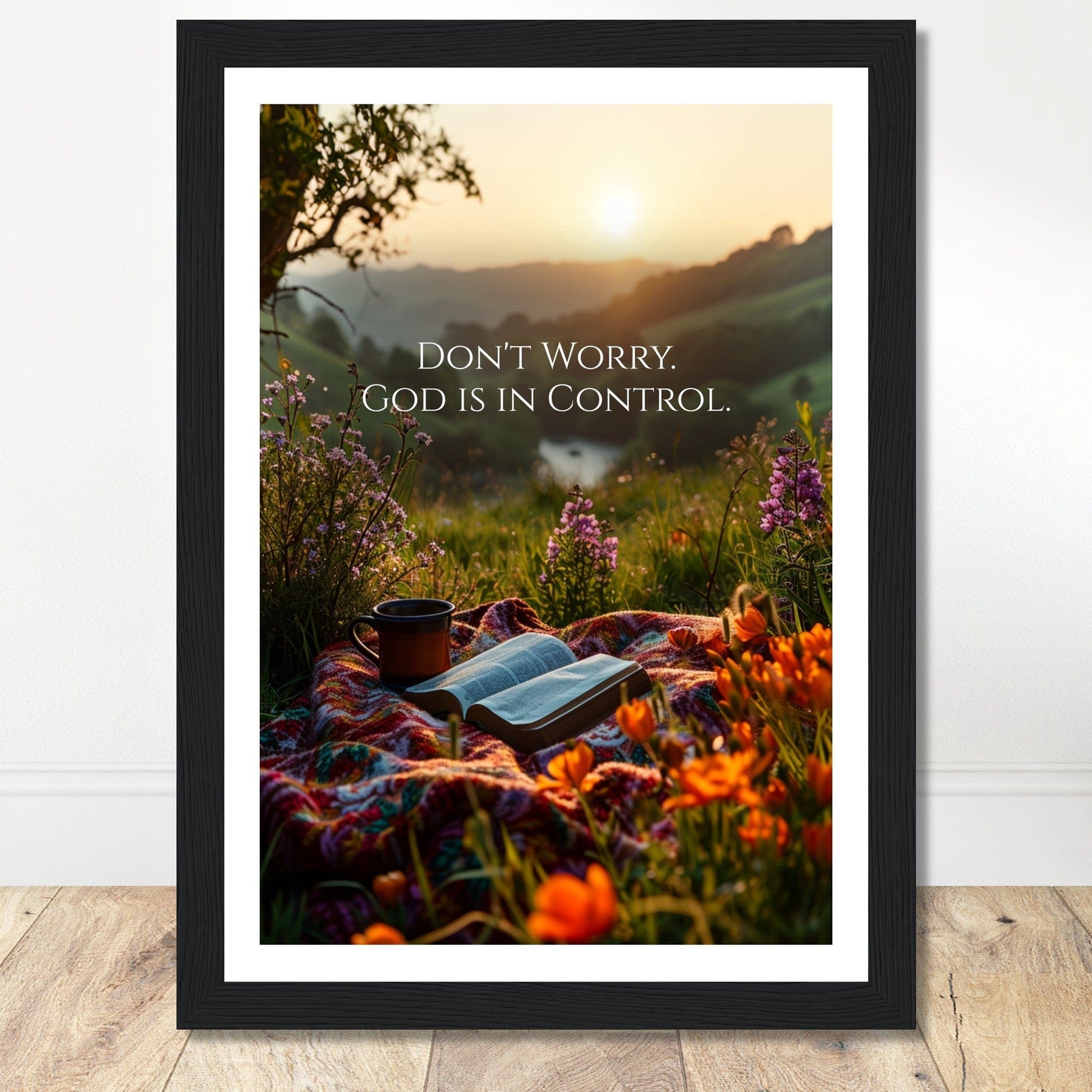 Coffee With My Father Print Material A4 21x29.7 cm / 8x12″ / Black frame Premium Matte Paper Wooden Framed Poster