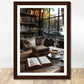 Coffee With My Father Print Material A4 21x29.7 cm / 8x12″ / Dark wood frame God Will Make A Way