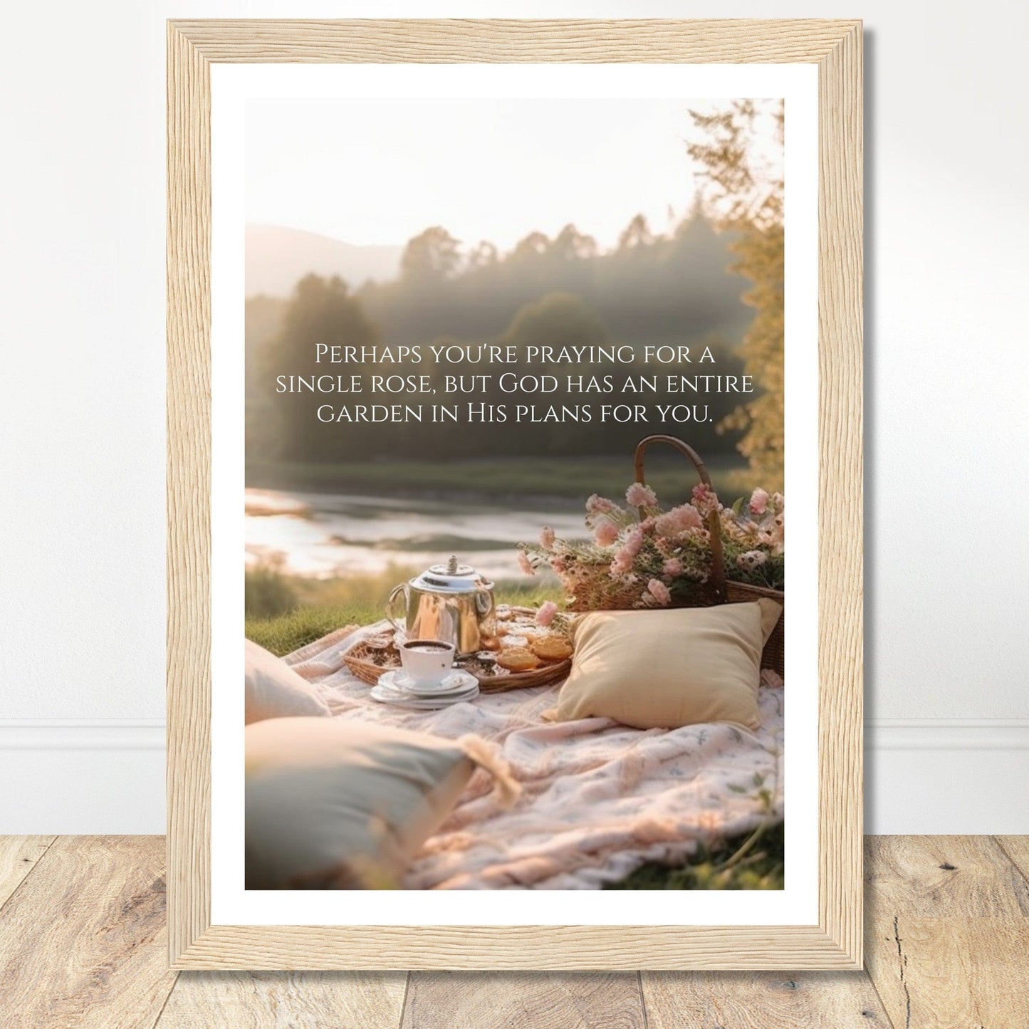 Coffee With My Father Print Material A4 21x29.7 cm / 8x12″ / Premium Matte Paper with Frame / Wood frame Poster Template