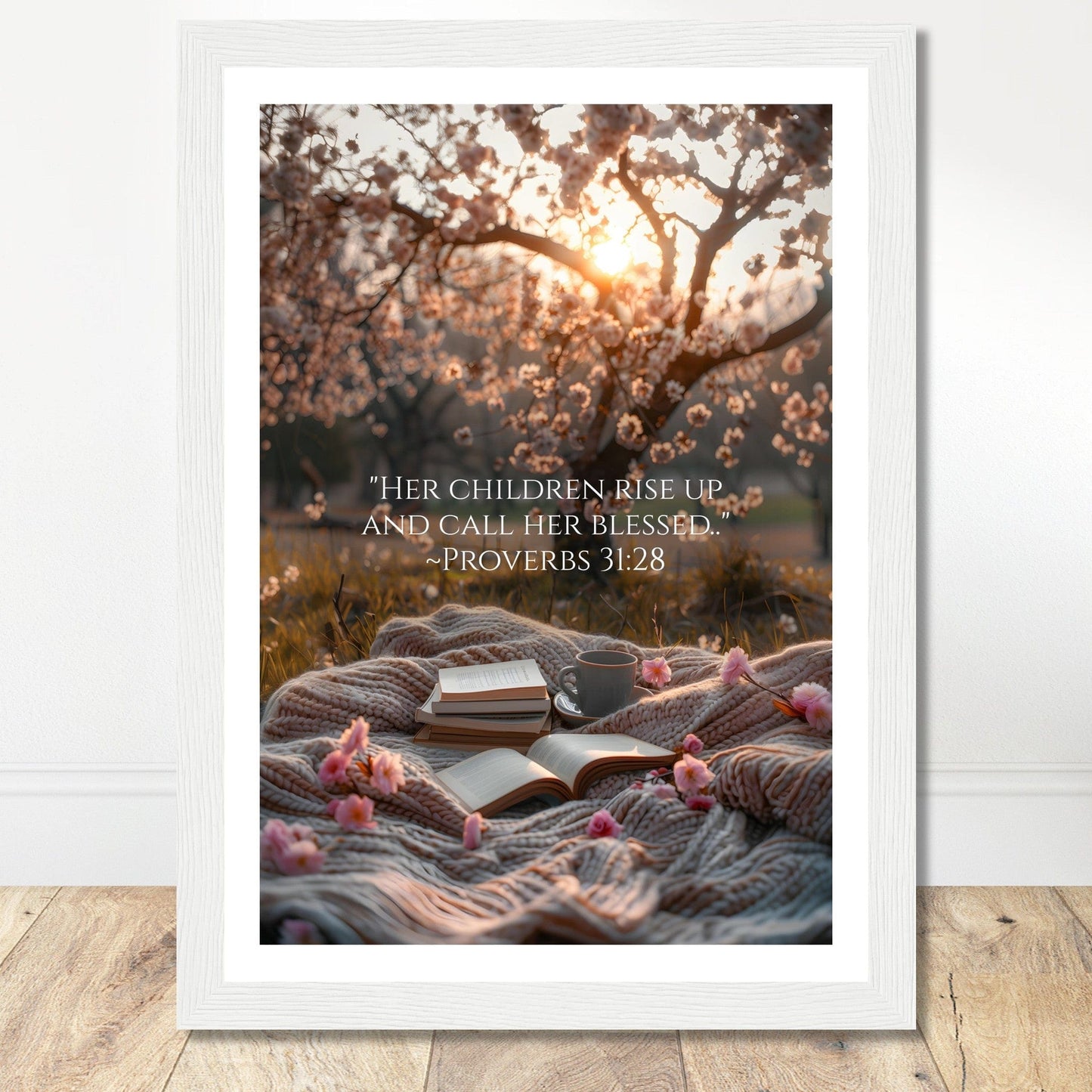 Coffee With My Father Print Material A4 21x29.7 cm / 8x12″ / Premium Matte Paper Wooden Framed Poster / White frame Framed Template