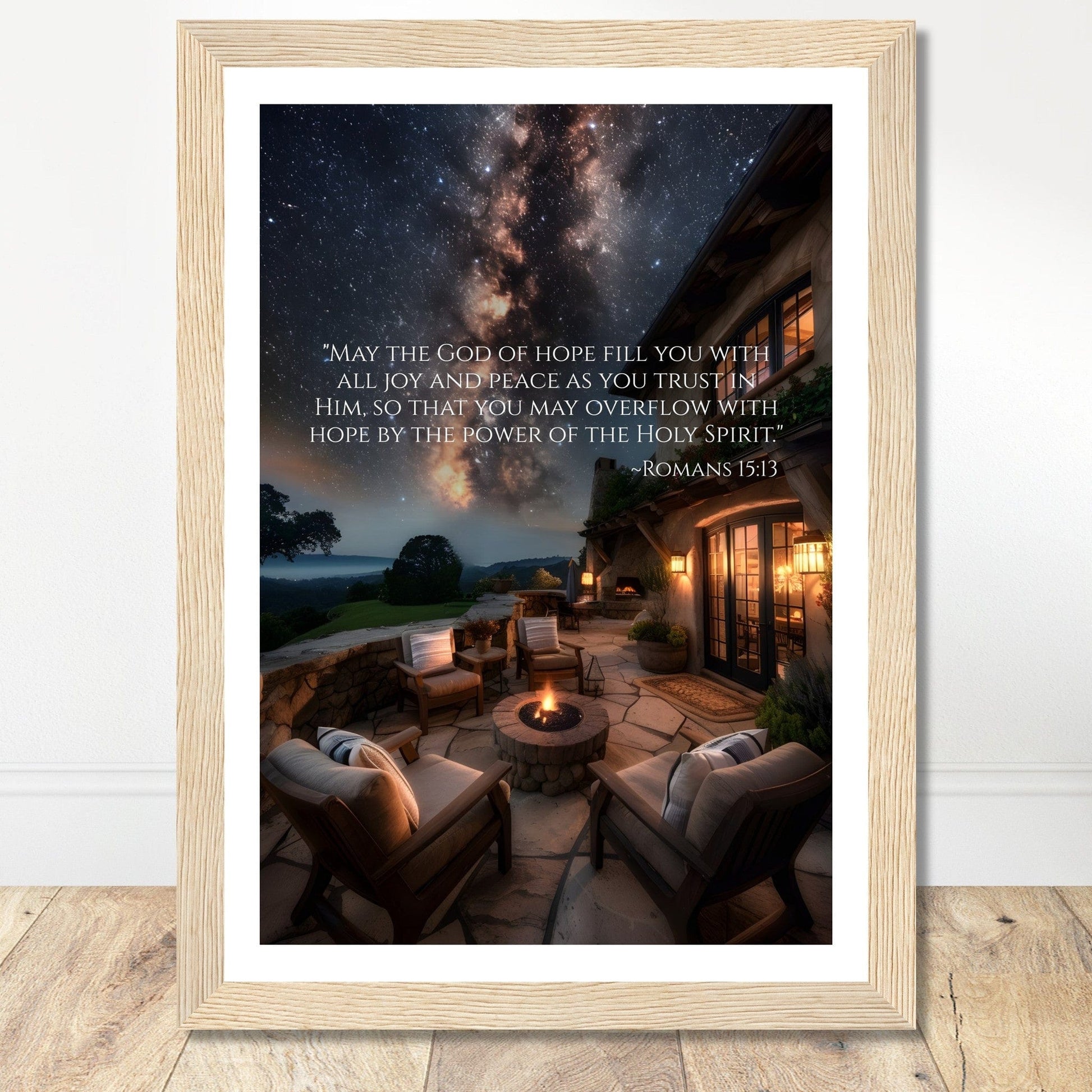 Coffee With My Father Print Material A4 21x29.7 cm / 8x12″ / Premium Matte Paper Wooden Framed Poster / Wood frame God of Hope