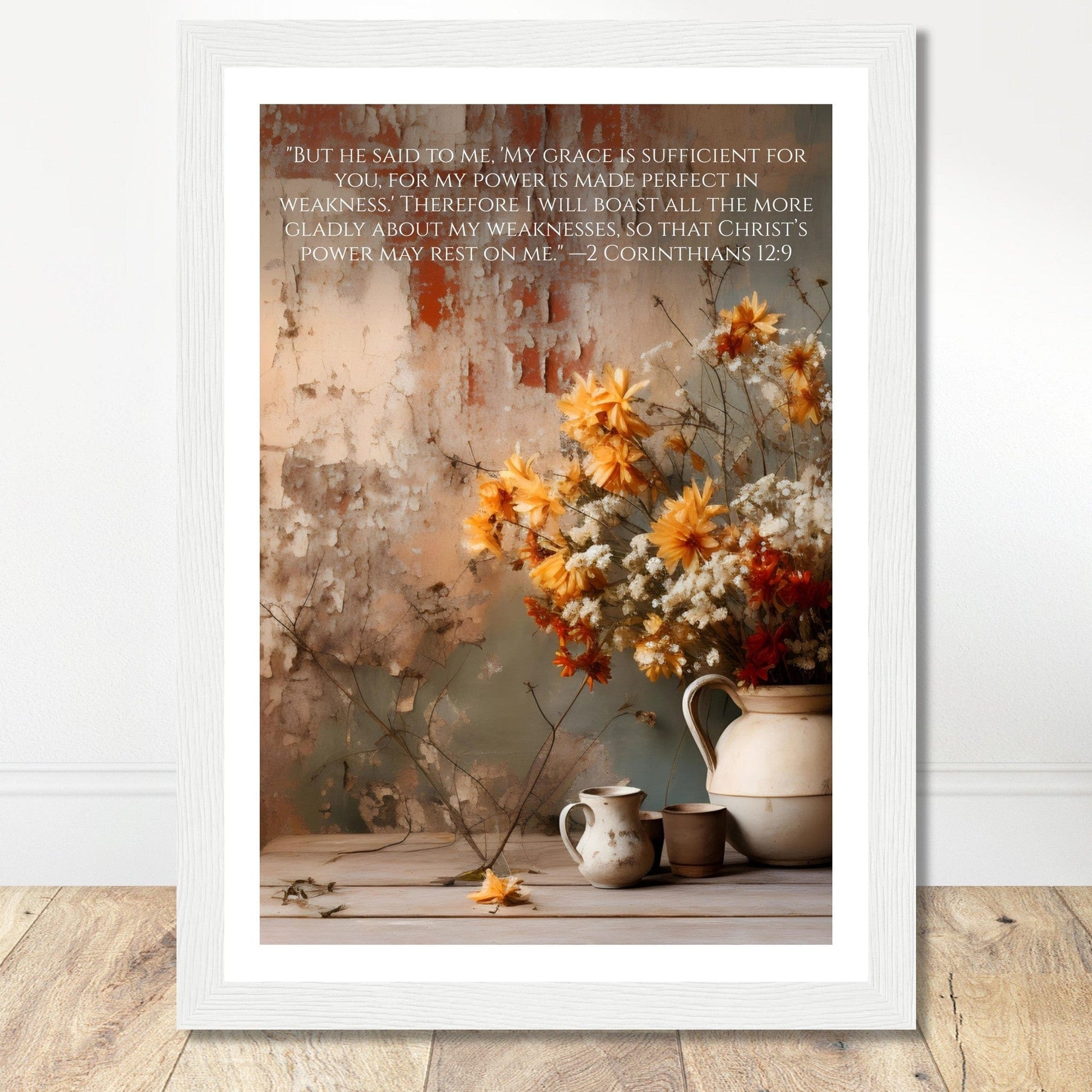 Coffee With My Father Print Material A4 21x29.7 cm / 8x12″ / White frame Framed Template