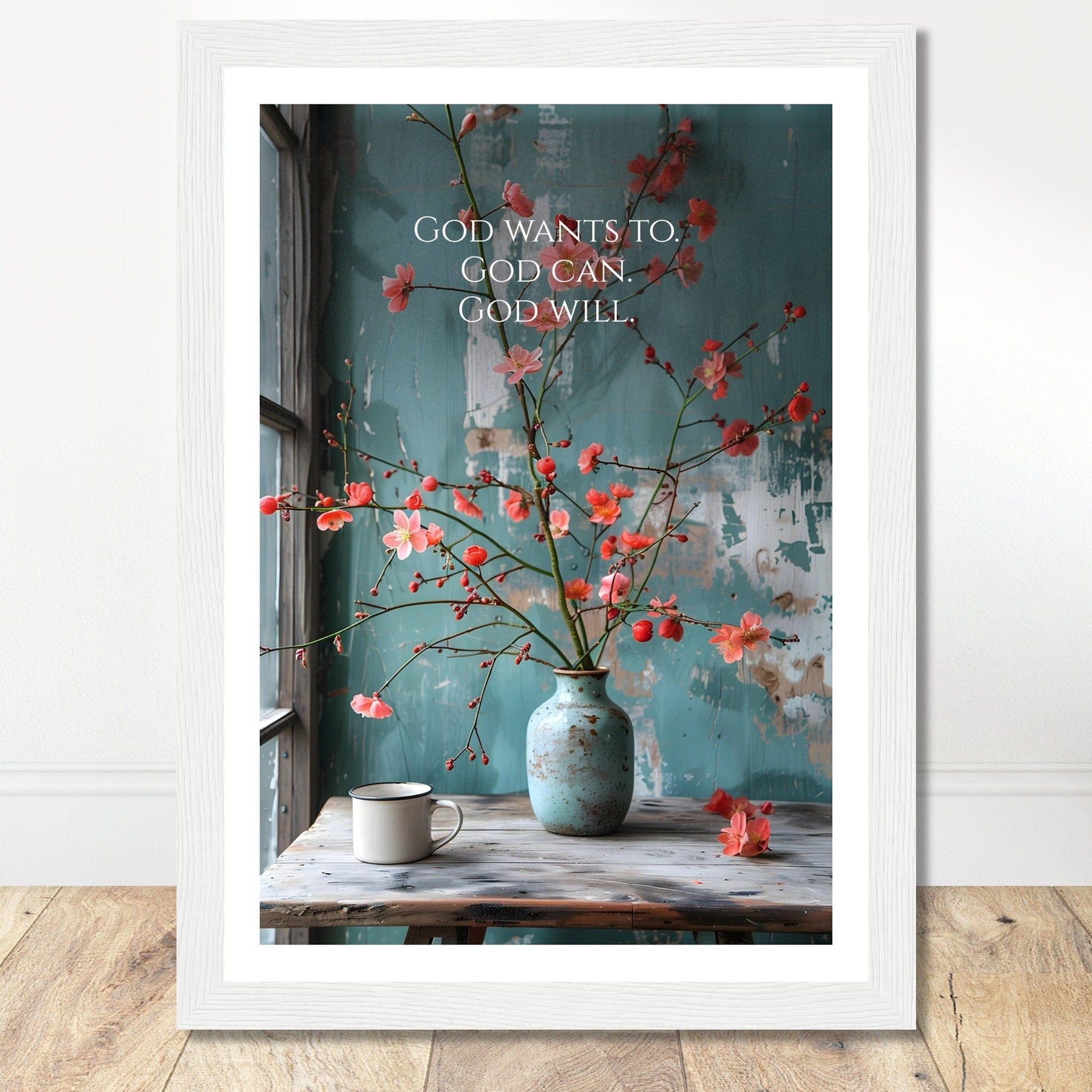 Coffee With My Father Print Material God Can - Custom Art